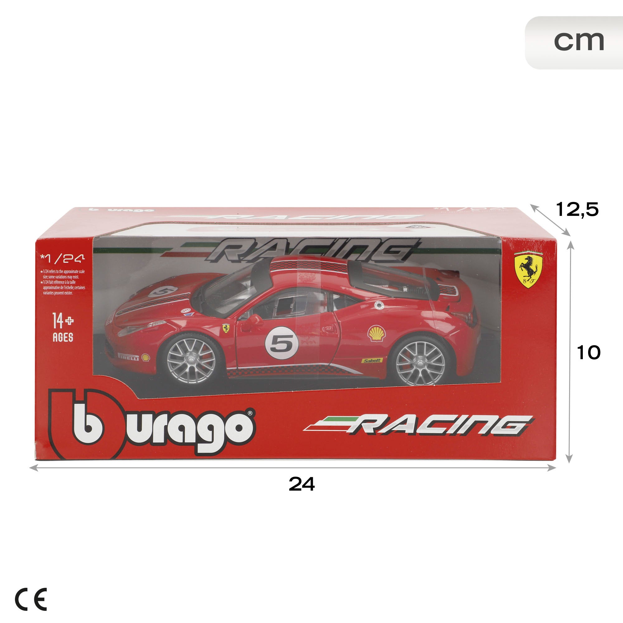 Burago Maqueta Coche Ferrari 458 Challenge Nº5 1:24