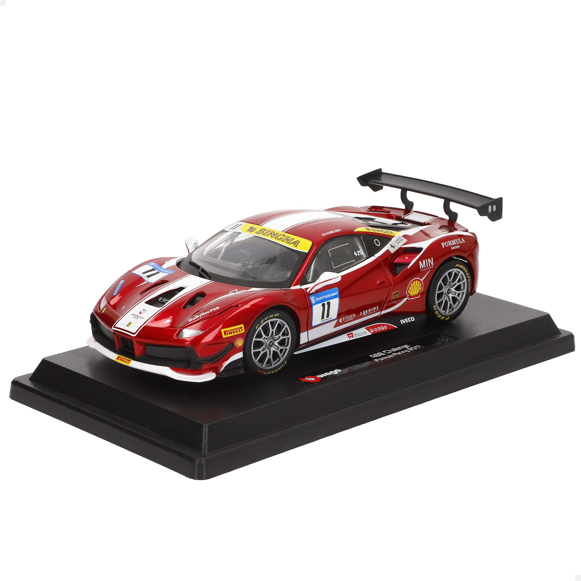 Burago Maqueta Coche Ferrari 488 Challenge Nº11 1:24