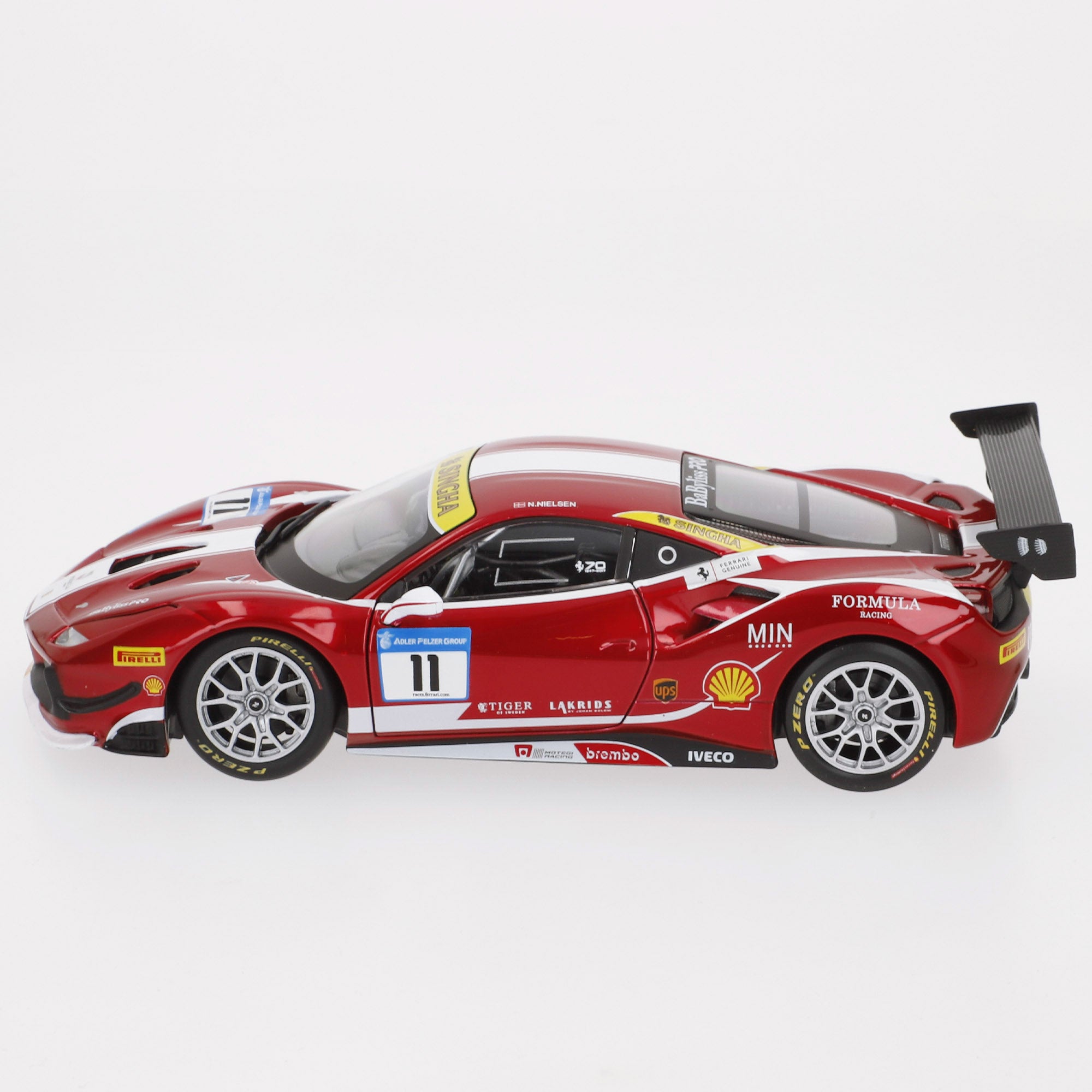 Burago Maqueta Coche Ferrari 488 Challenge Nº11 1:24