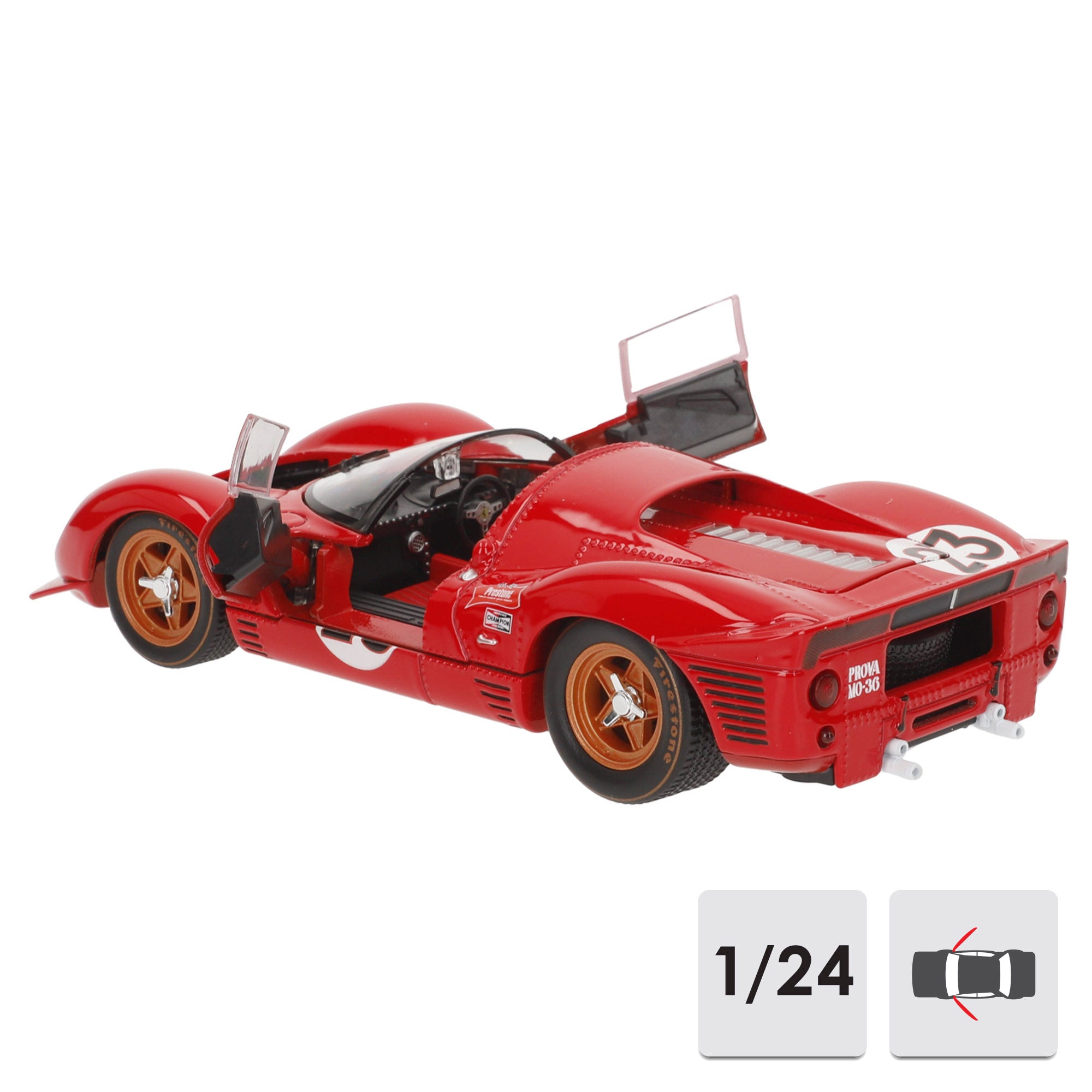 Burago Maqueta Coche Ferrari 330 P4 Daytona Nº23 1:24