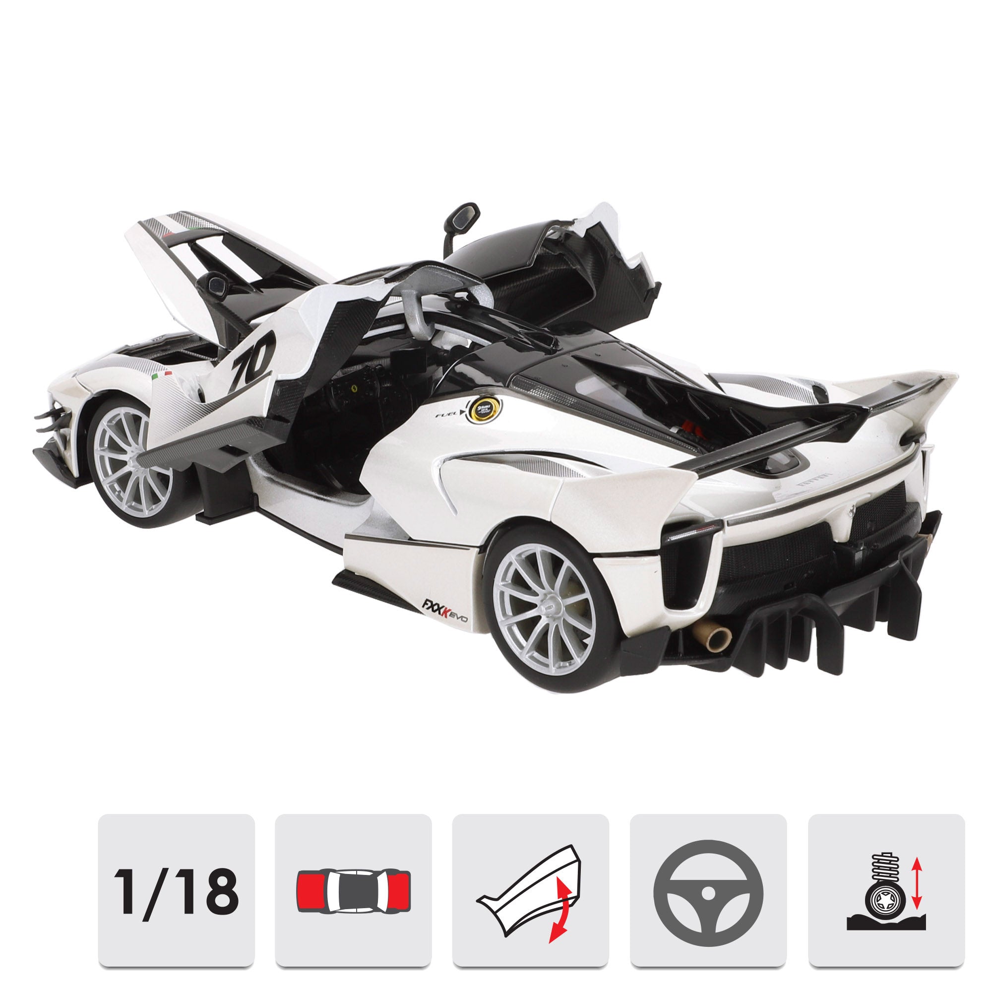 Burago Maqueta Coche Ferrari FXX-K Evo Nº70 1:18