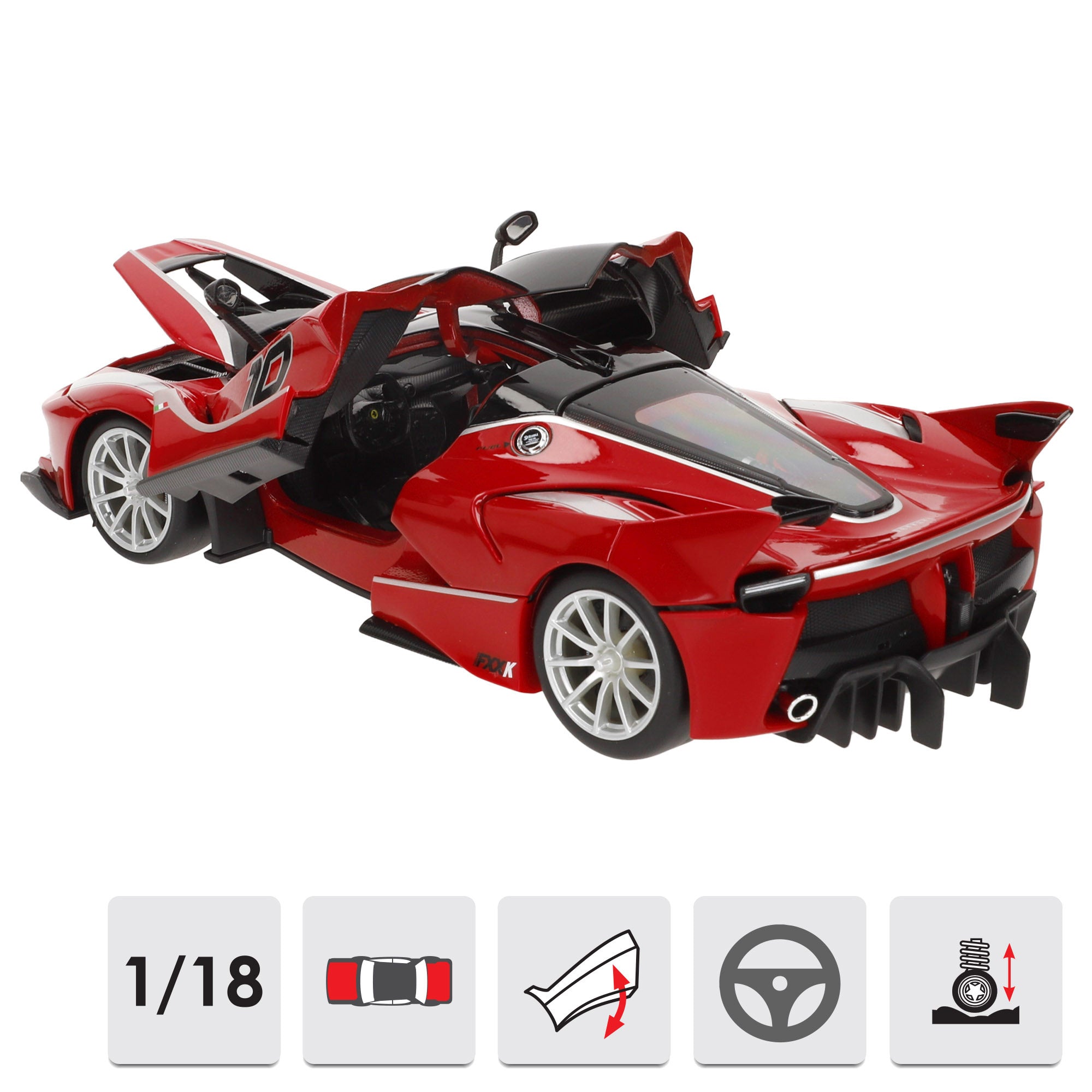 Burago Maqueta Coche Ferrari FXX-K Nº10 1:18