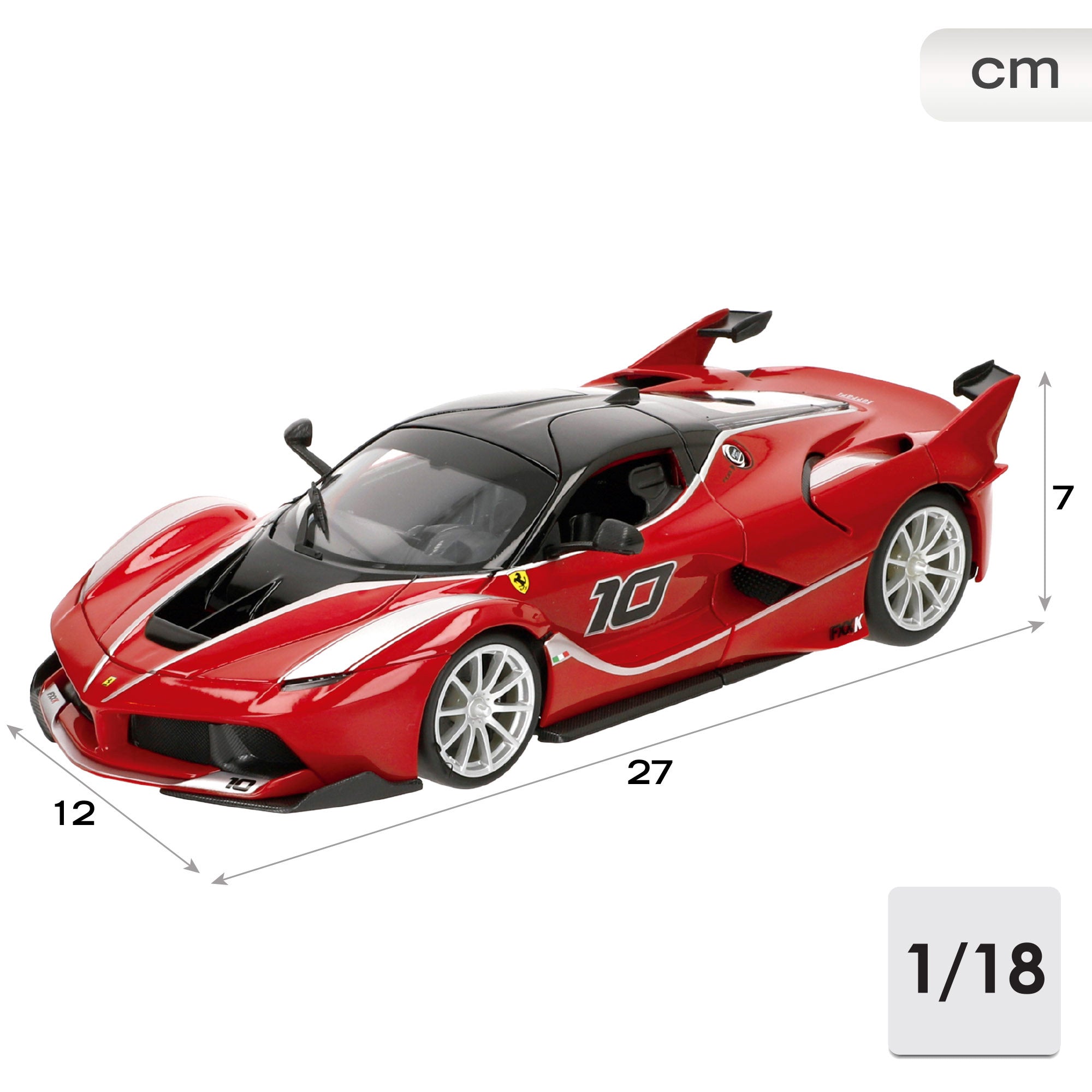 Burago Maqueta Coche Ferrari FXX-K Nº10 1:18