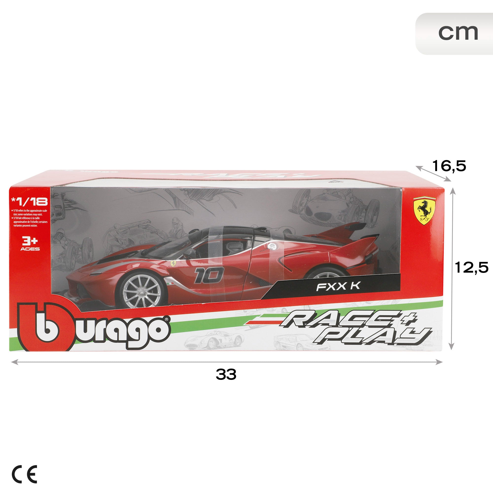 Burago Maqueta Coche Ferrari FXX-K Nº10 1:18