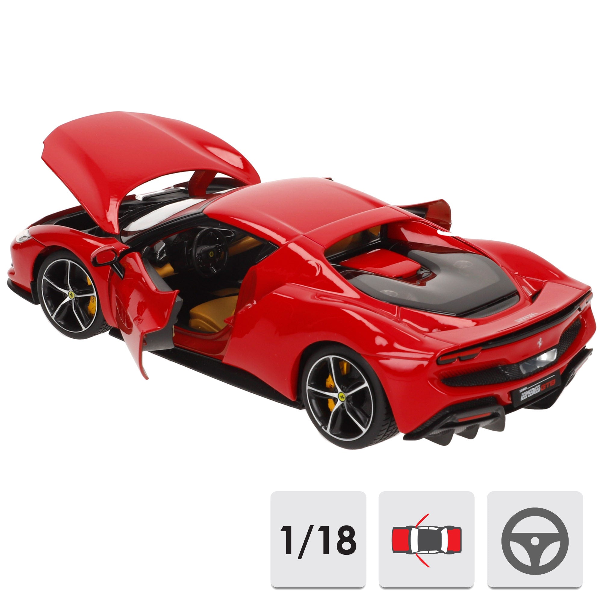 Burago Maqueta Coche Ferrari 296 GTB 1:18