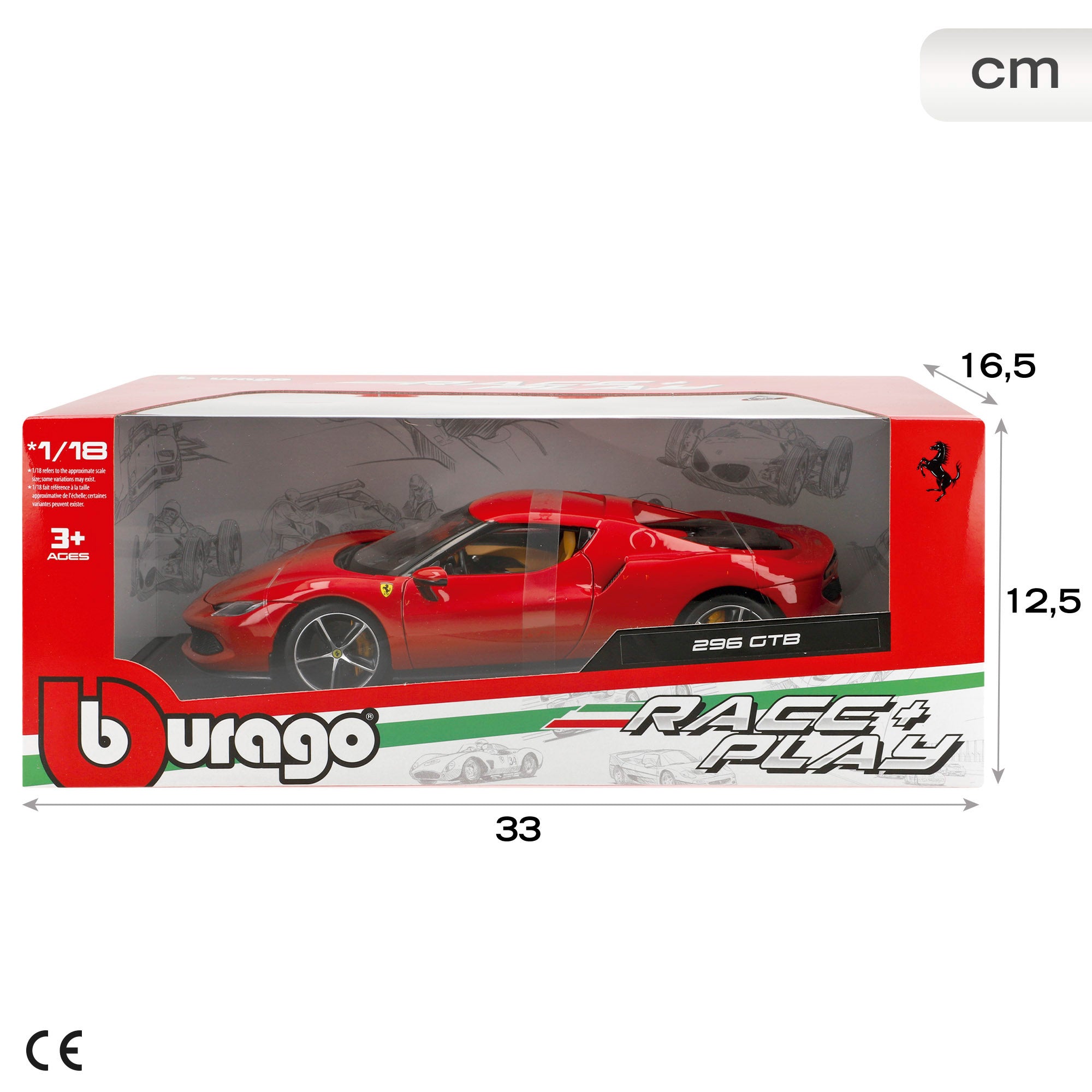 Burago Maqueta Coche Ferrari 296 GTB 1:18