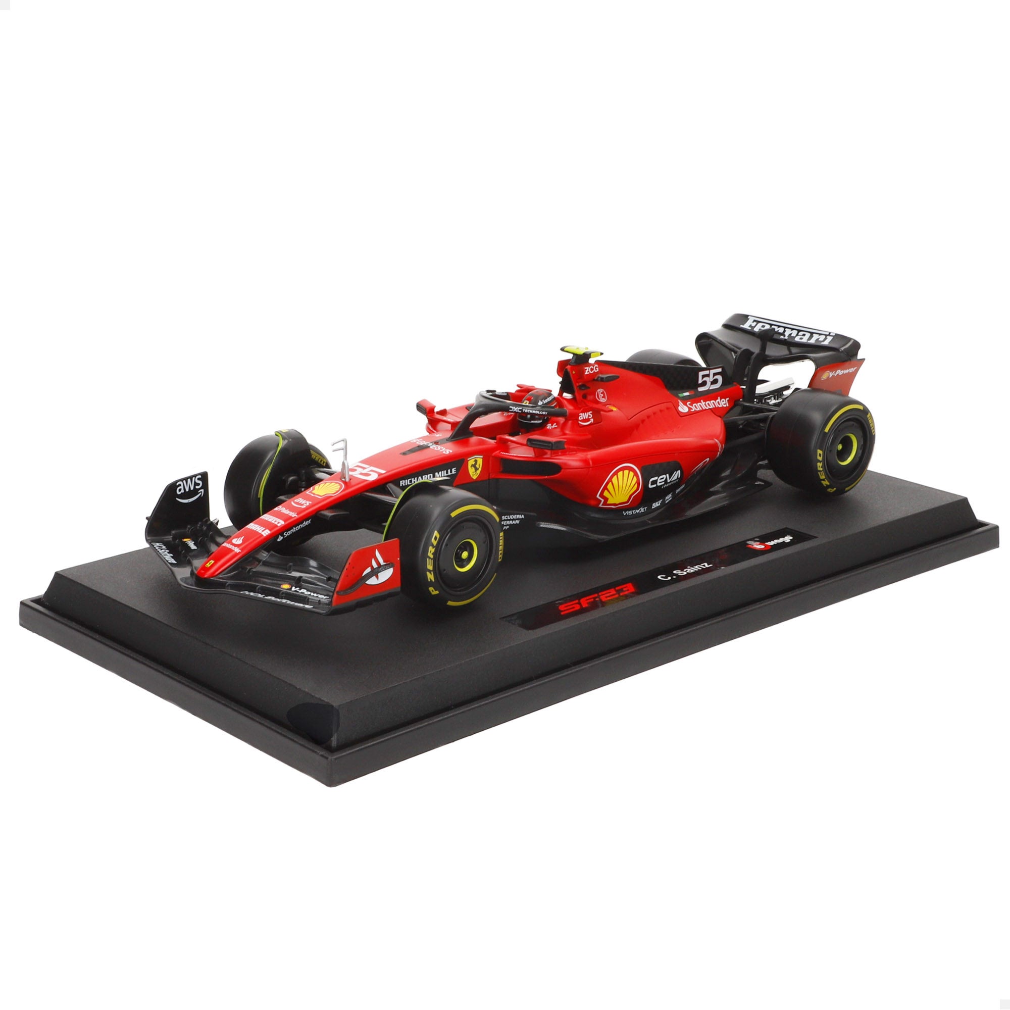 Burago Coche 1:18 Ferrari SF-23 Carlos Sainz F1 2023