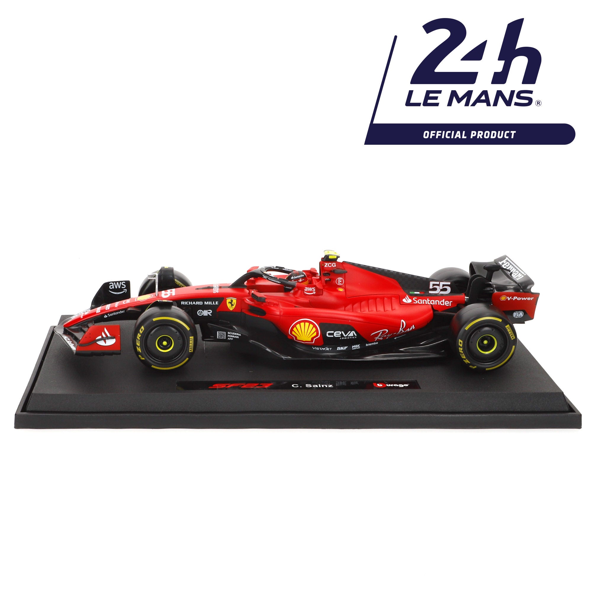 Burago Coche 1:18 Ferrari SF-23 Carlos Sainz F1 2023