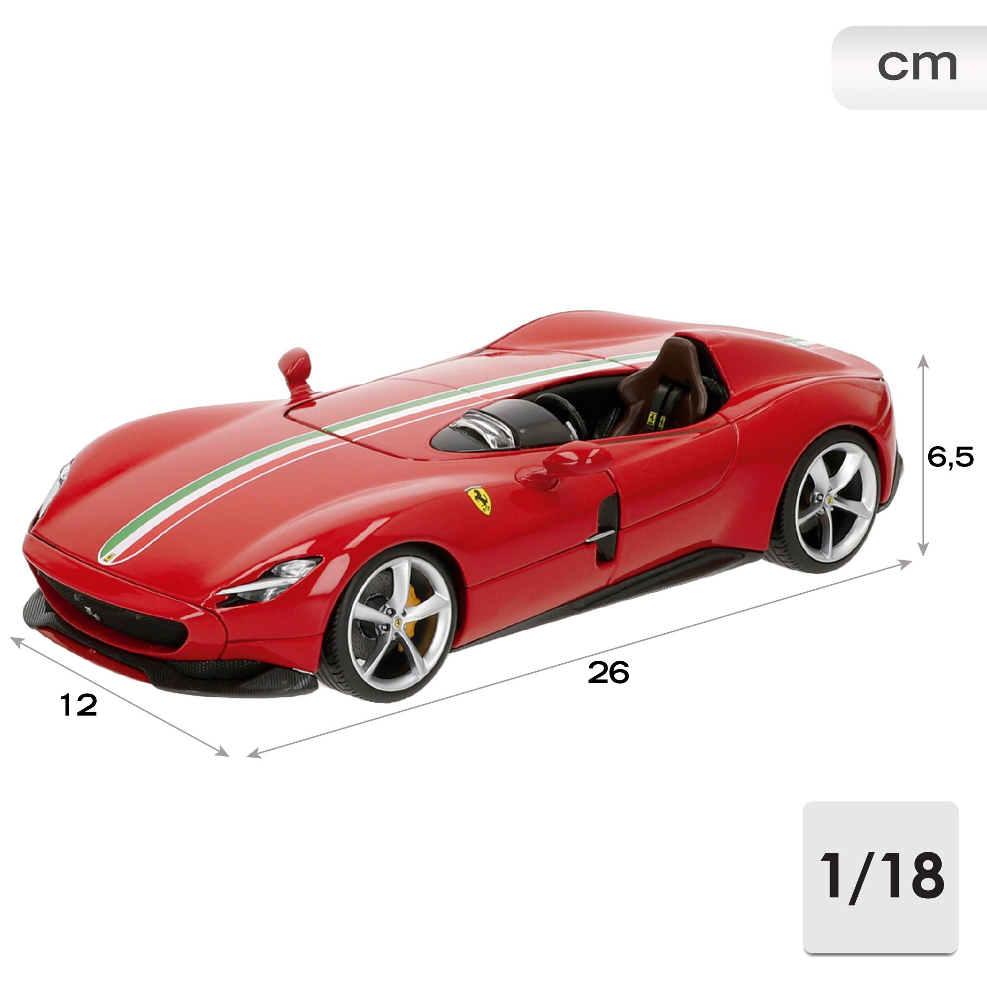Burago Maqueta Coche Ferrari Monza SP1 1:18