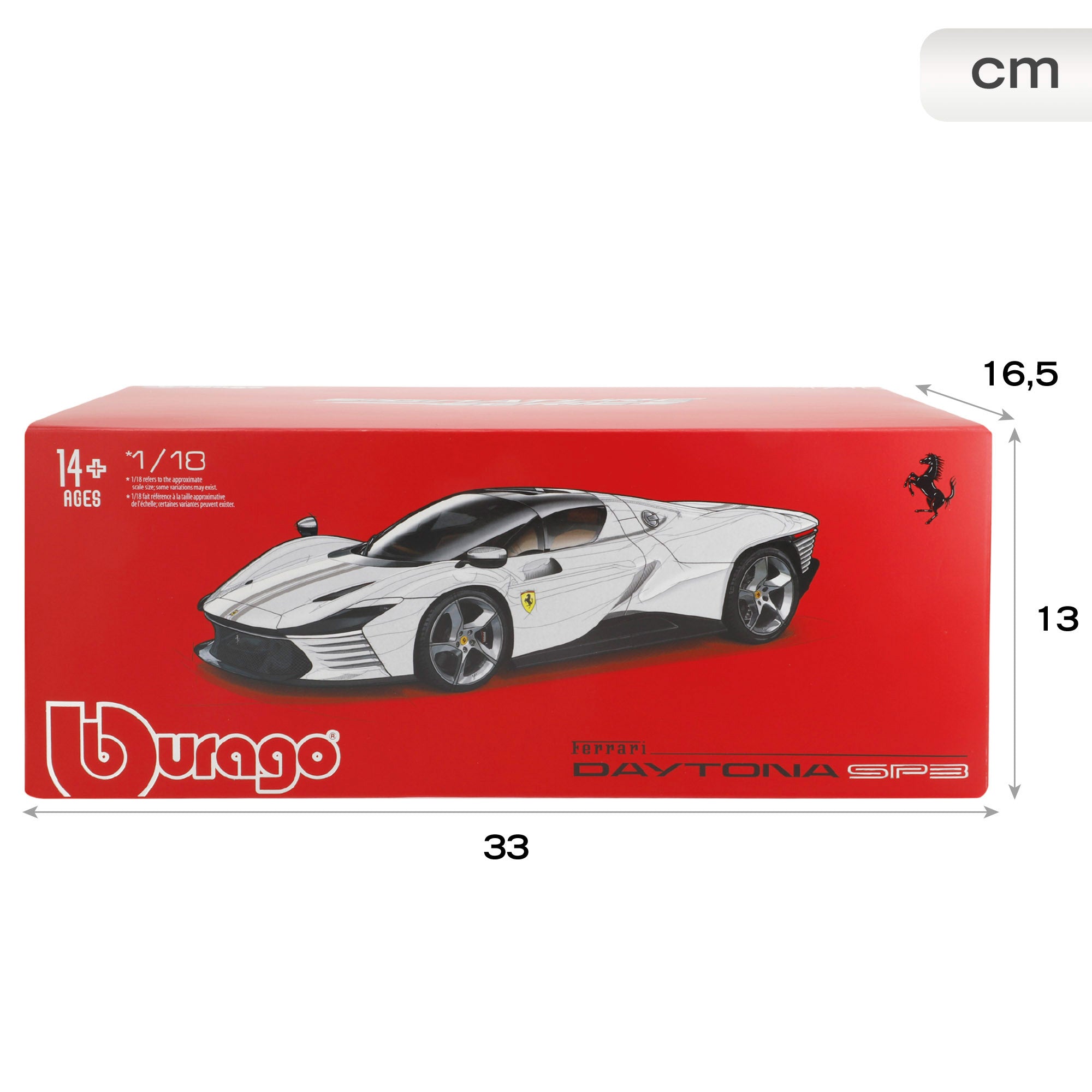 Burago Maqueta Coche Ferrari Daytona SP3 Rojo 1:18