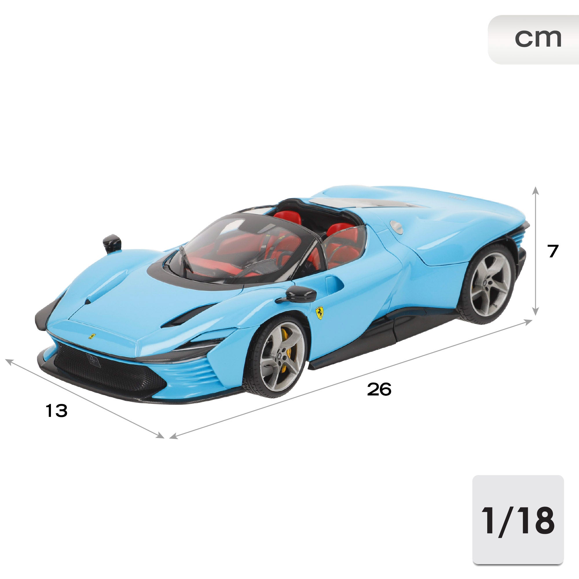 Burago Maqueta Coche Ferrari Daytona SP3 Azul 1:18