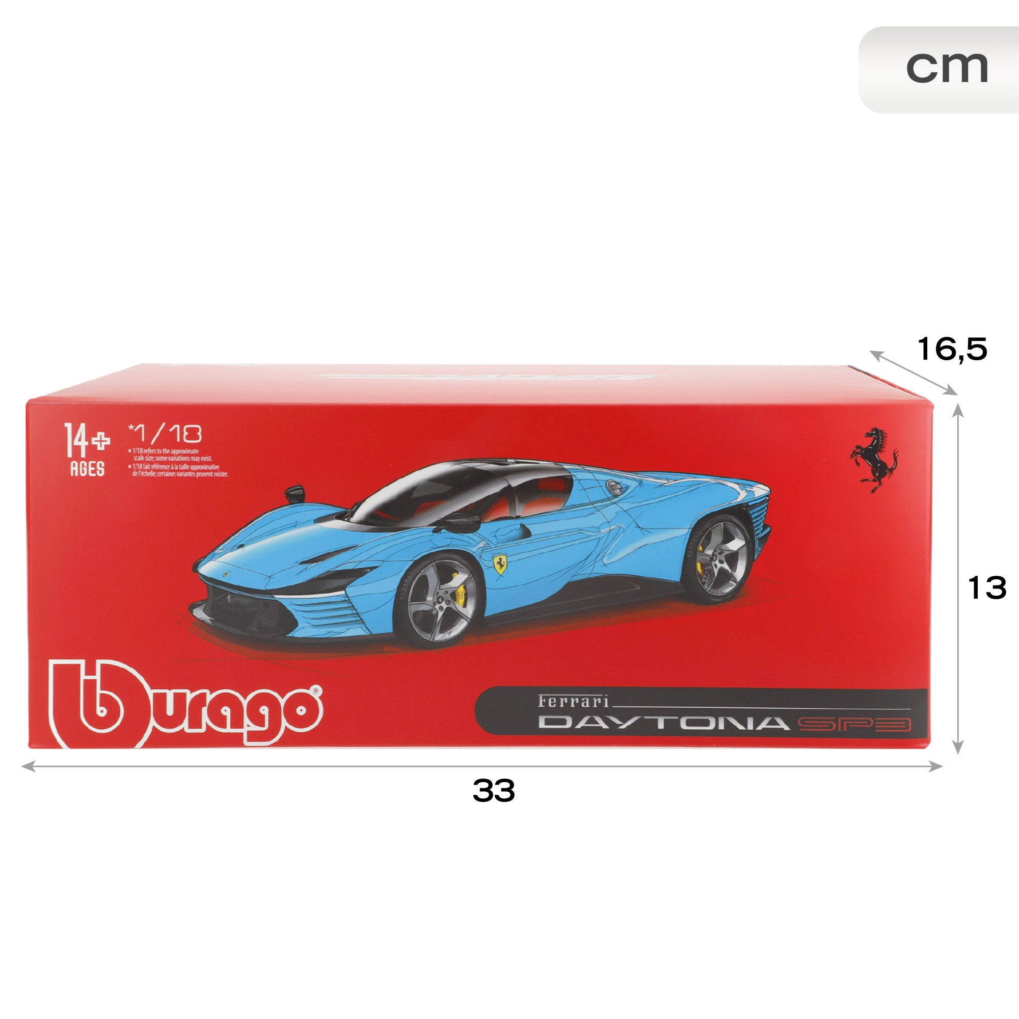 Burago Maqueta Coche Ferrari Daytona SP3 Azul 1:18