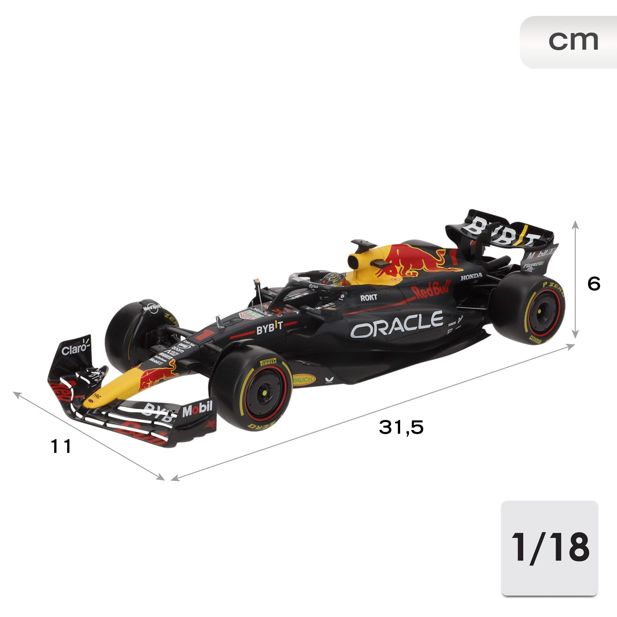 Burago Coche 1:18 Red Bull Racing RB19 Verstappen F1 2023