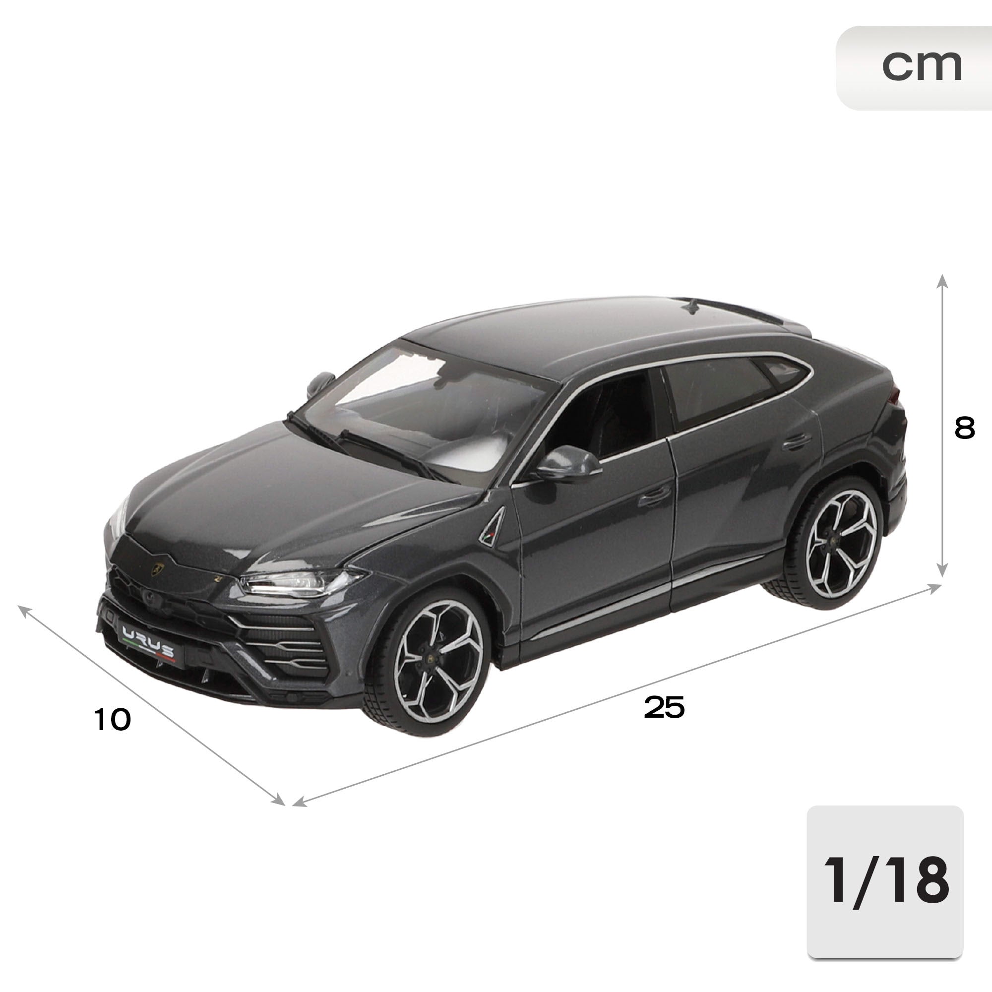 Burago Maqueta Coche Lamborghini Urus Gris 1:18