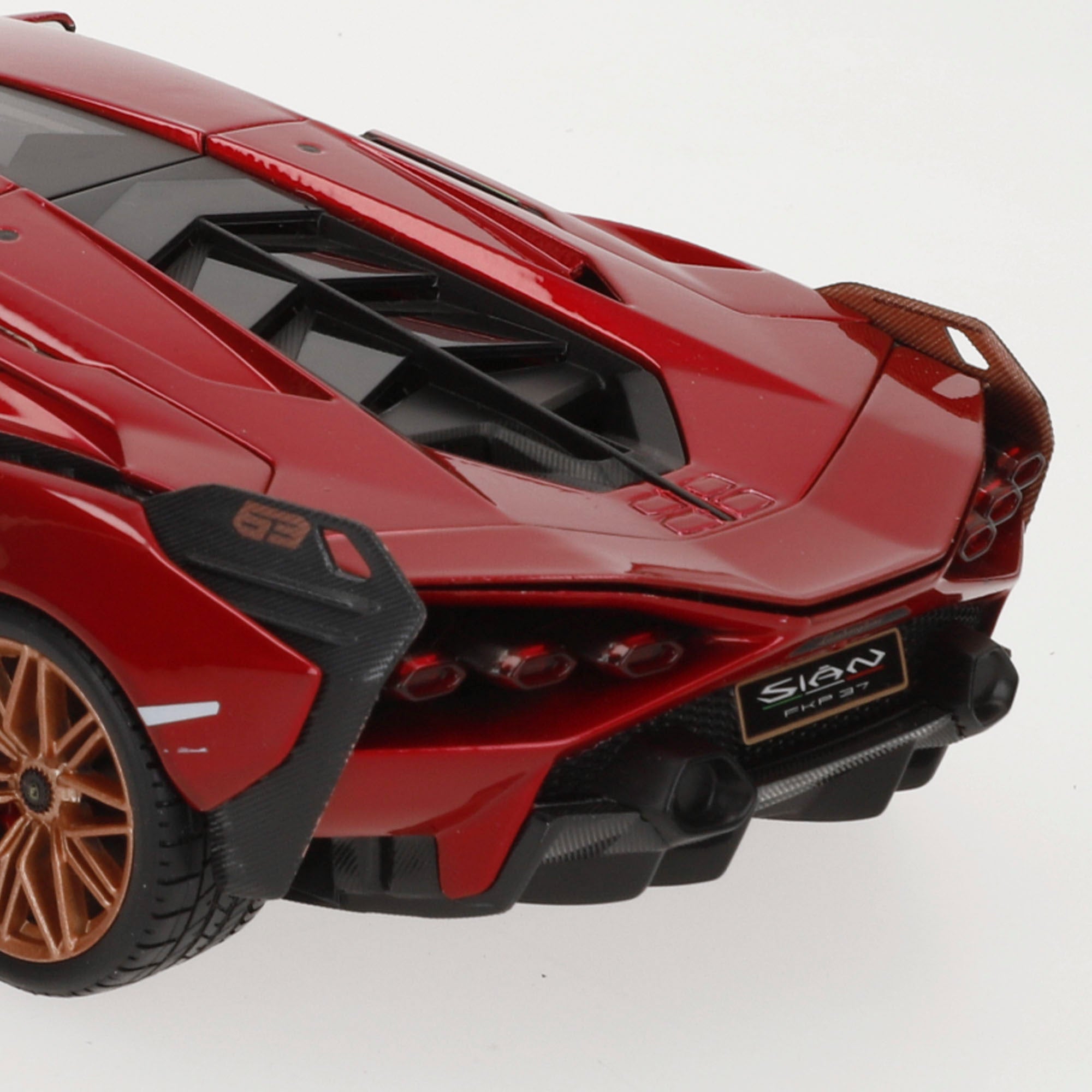Burago Maqueta Coche Lamborghini Sián FKP 37 Rojo 1:18