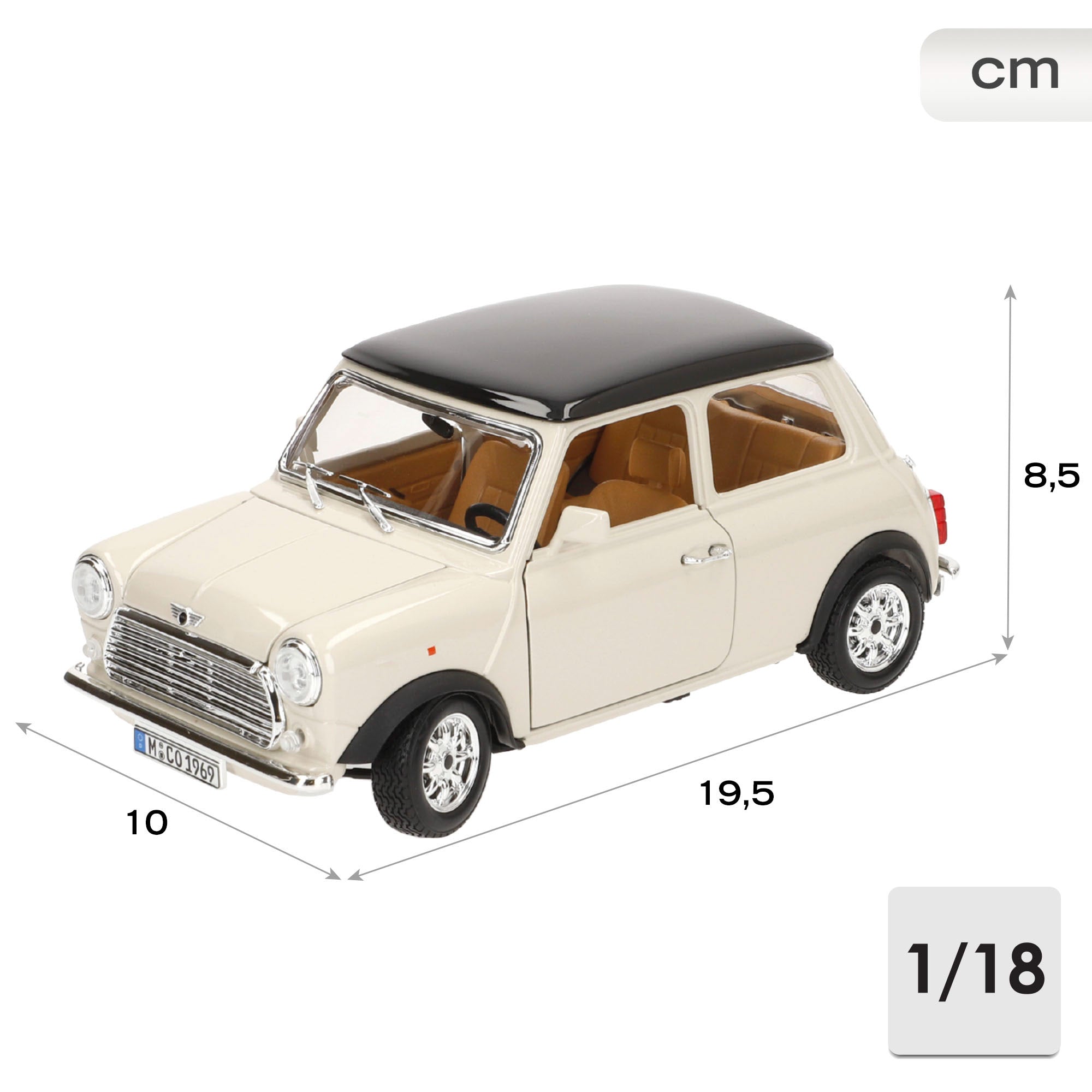 Burago Maqueta Coche Mini Cooper 1969 1:18