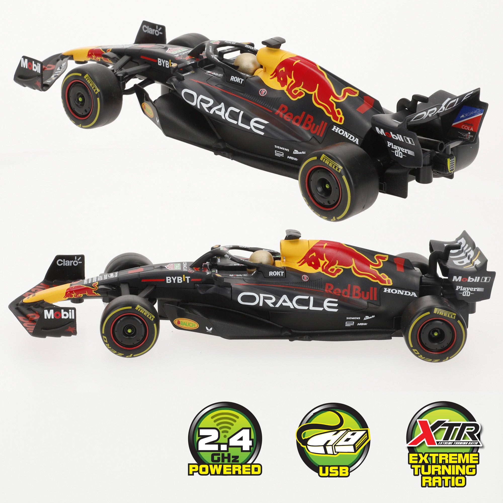 Maisto Coche teledirigido F1 2023 Oracle Red Bull Racing RB19 Verstappen o Pérez 1:24