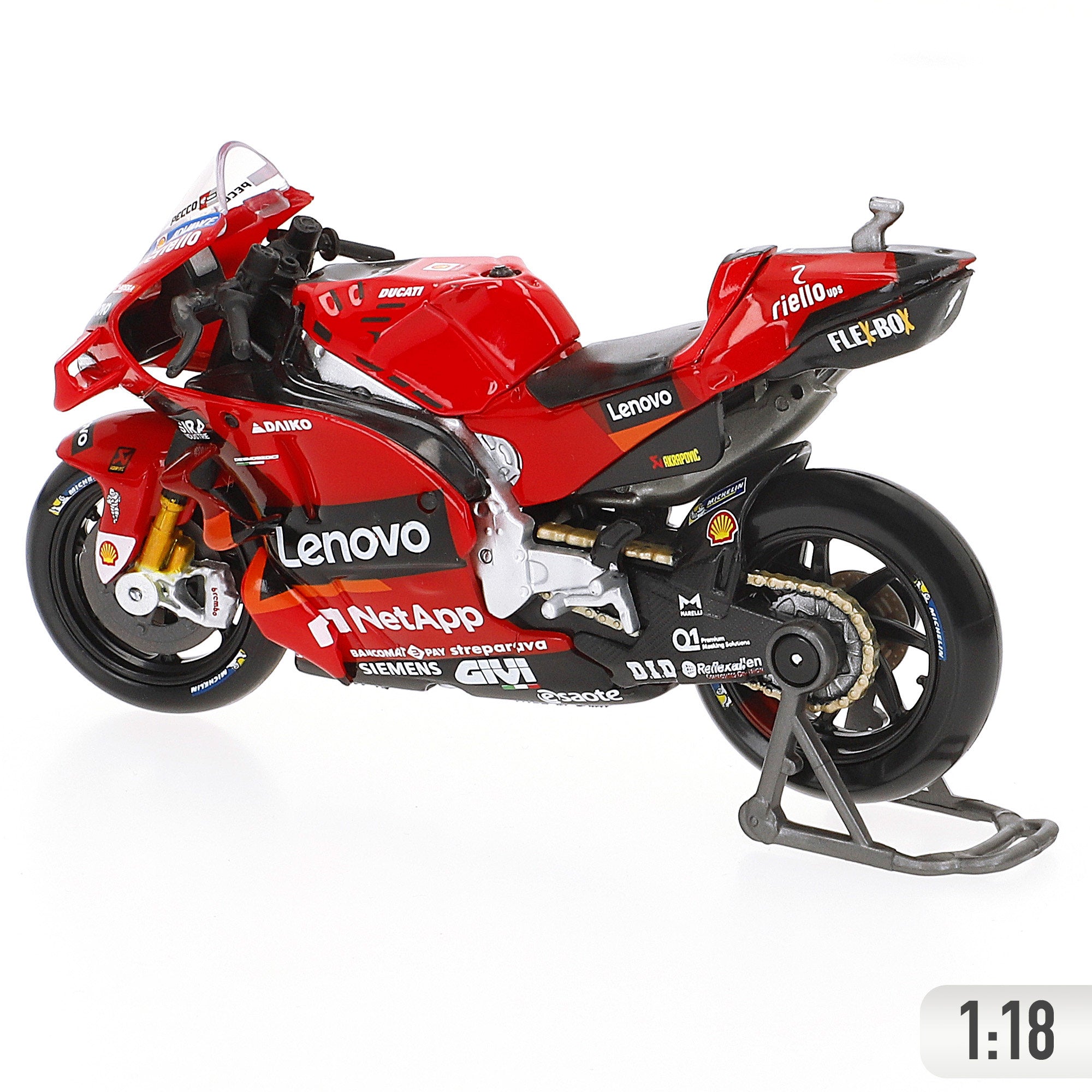 Maisto Moto 1:18 Ducati Desmosedici Bagnaia MotoGP 2023