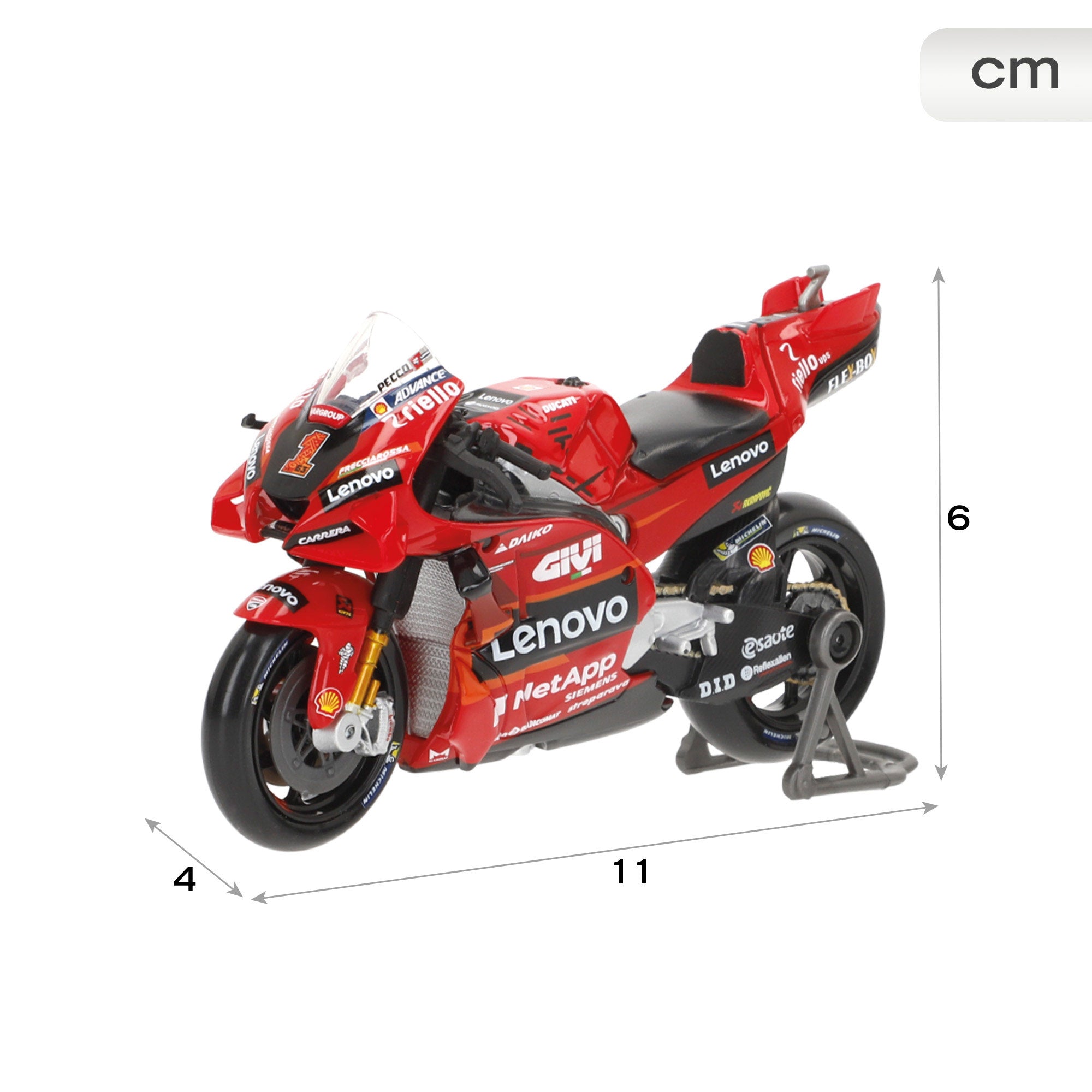 Maisto Moto 1:18 Ducati Desmosedici Bagnaia MotoGP 2023