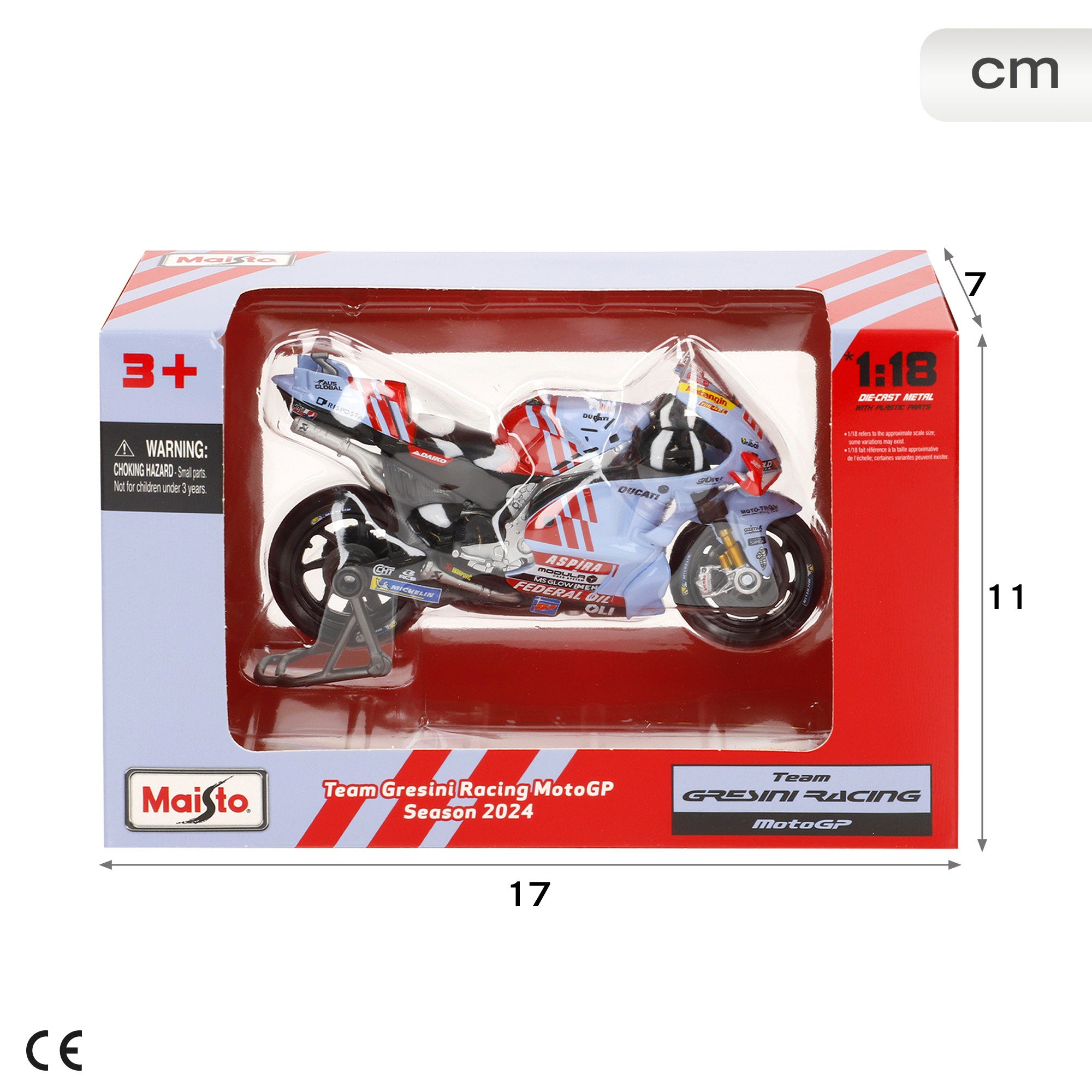Maisto Moto 1:18 Ducati Gresini M. Márquez MotoGP 2024