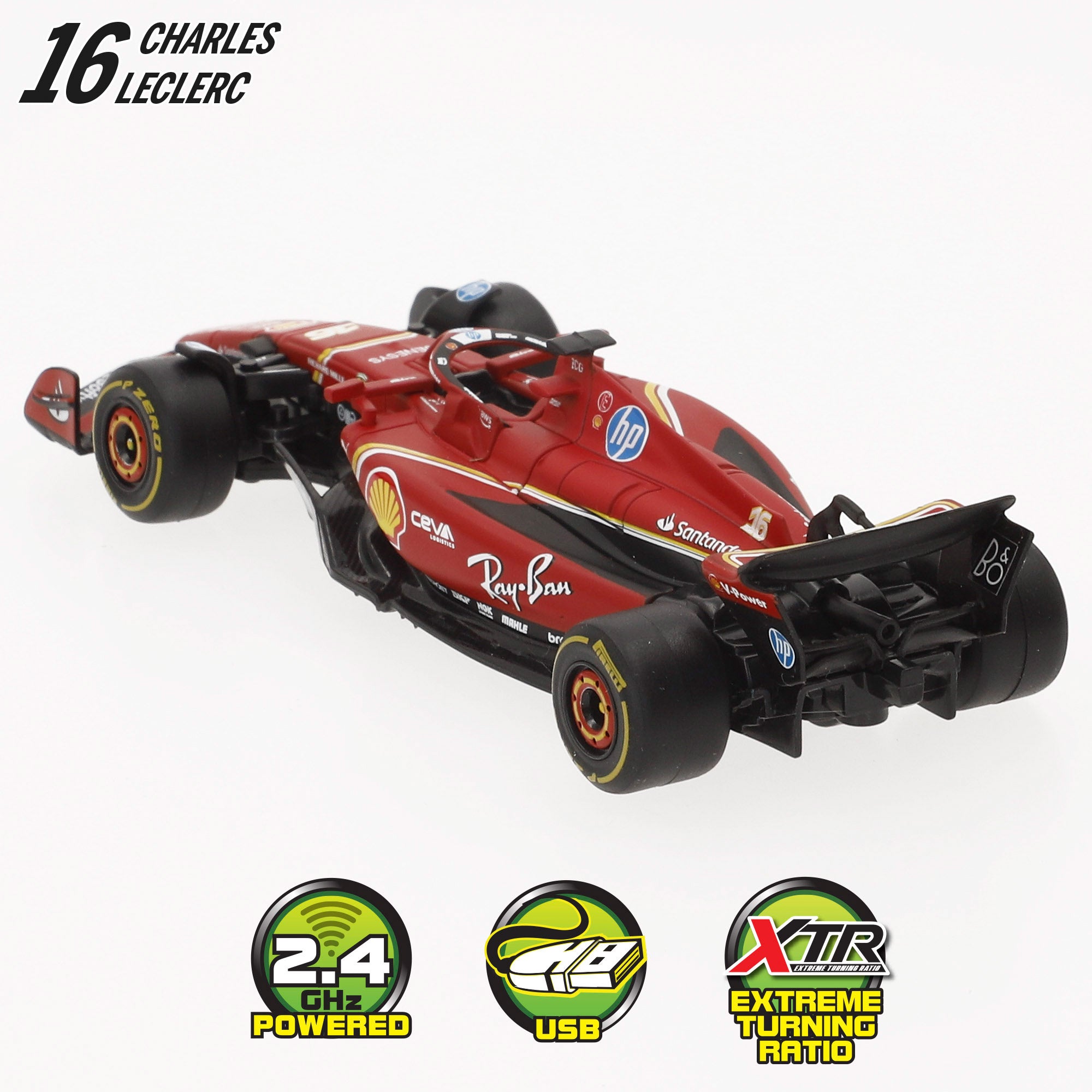 Maisto Coche teledirigido F1 2024 Ferrari SF-24 Leclerc 1:41