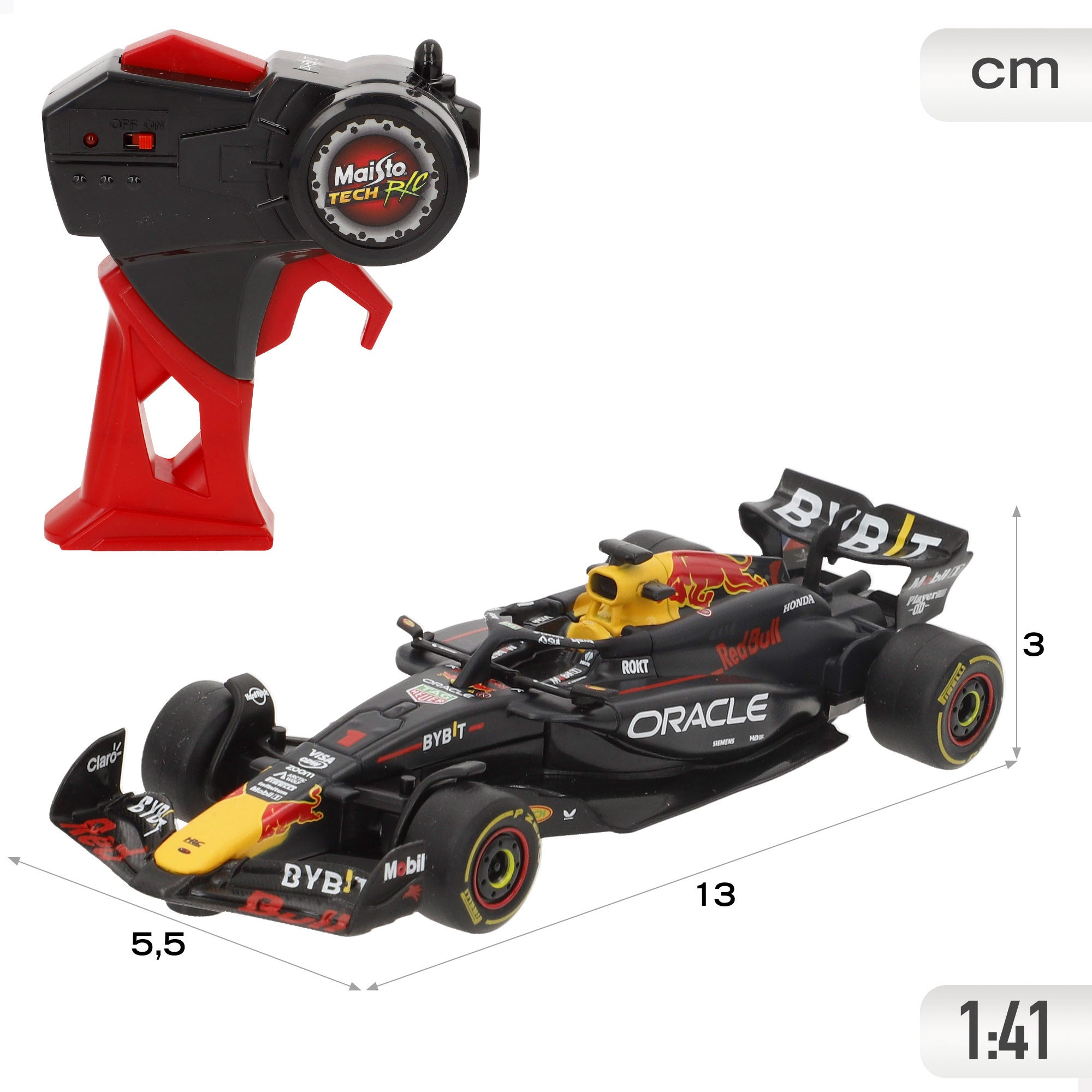 Maisto Coche teledirigido F1 2024 Red Bull Racing RB20 Leclerc 1:41