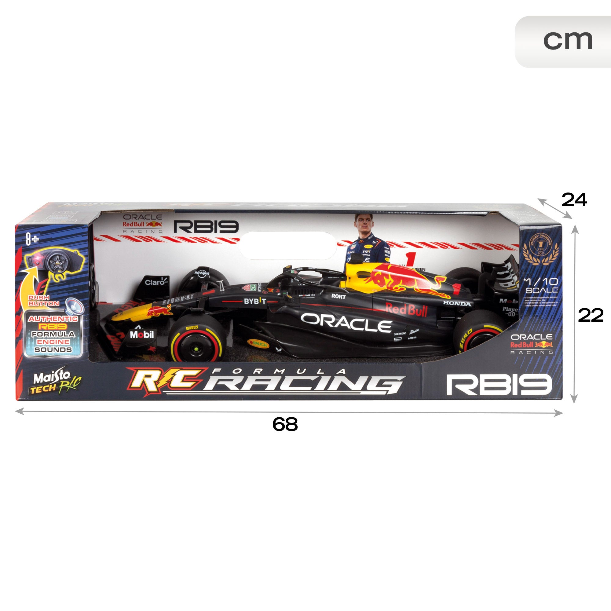 Maisto Coche teledirigido F1 2023 Red Bull Racing RB19 Max Verstappen 1:10