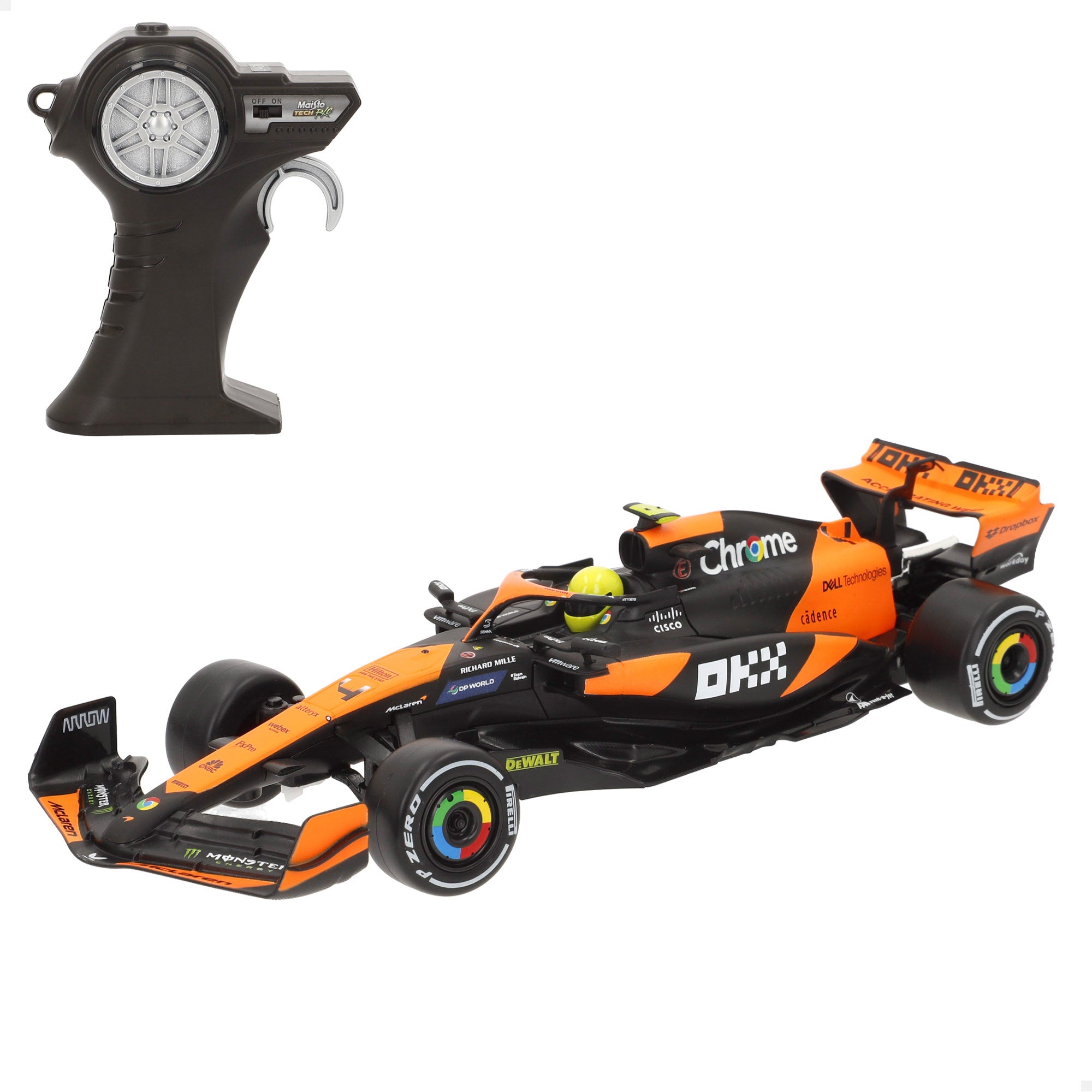 Maisto Coche teledirigido F1 2024 McLaren MCL38 Leclerc 1:24