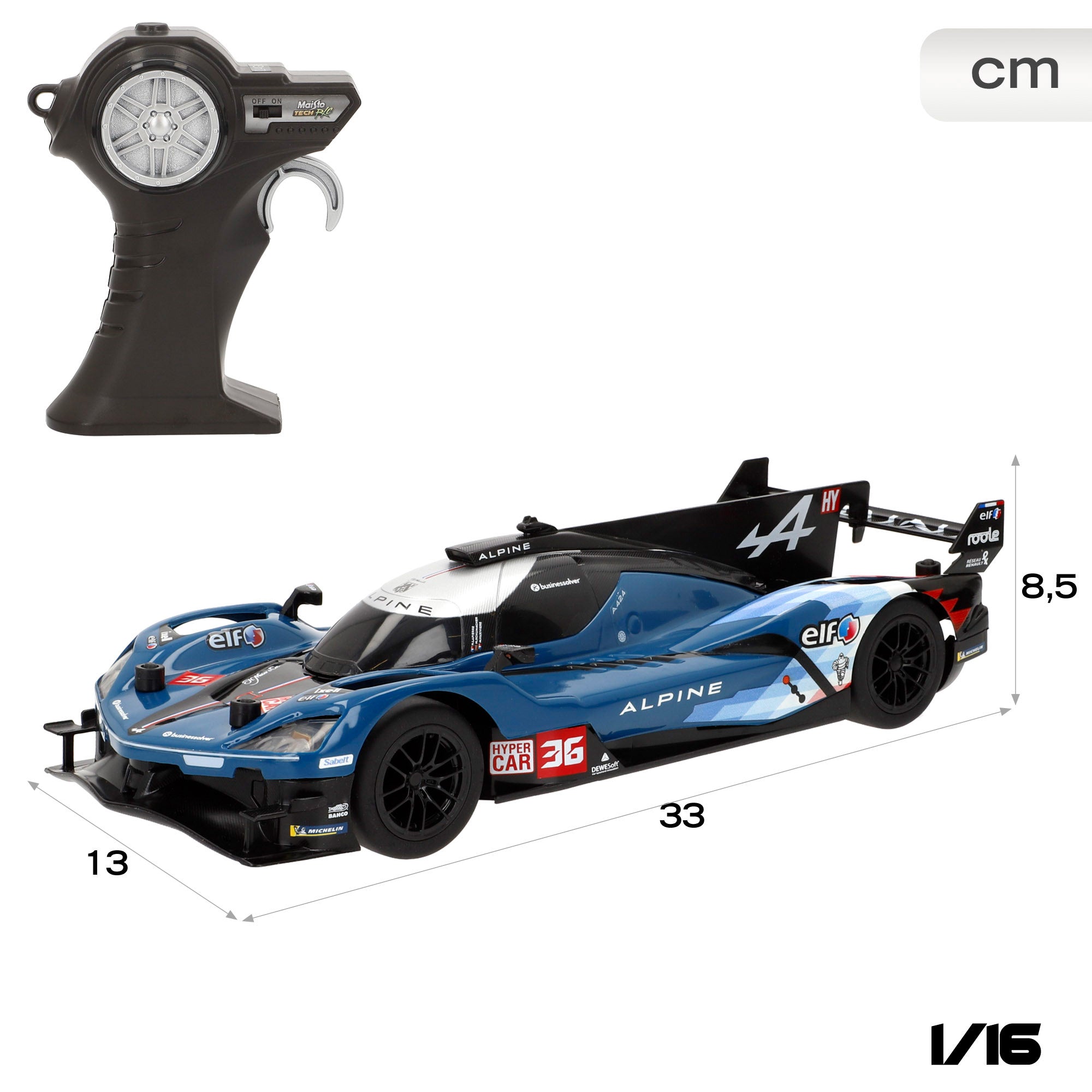 Maisto Tech Coche teledirigido Alpine A424 1:16