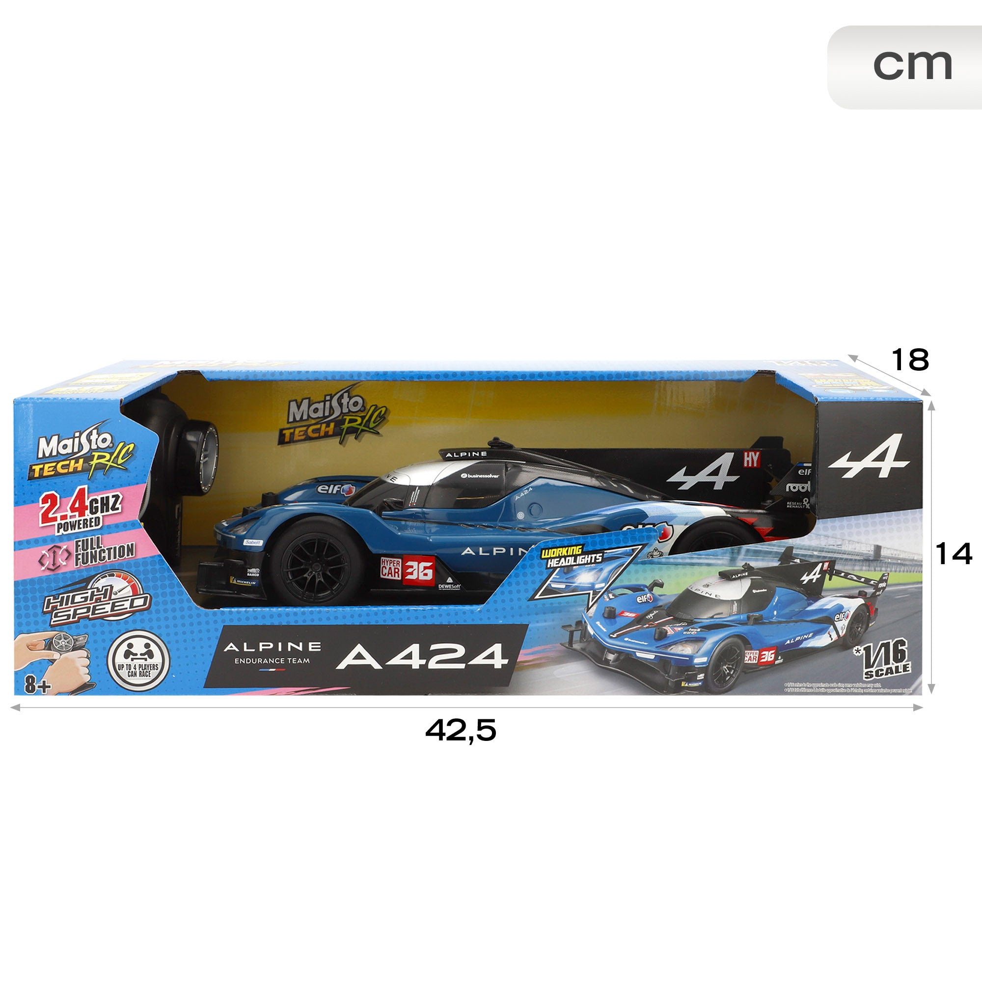 Maisto Tech Coche teledirigido Alpine A424 1:16