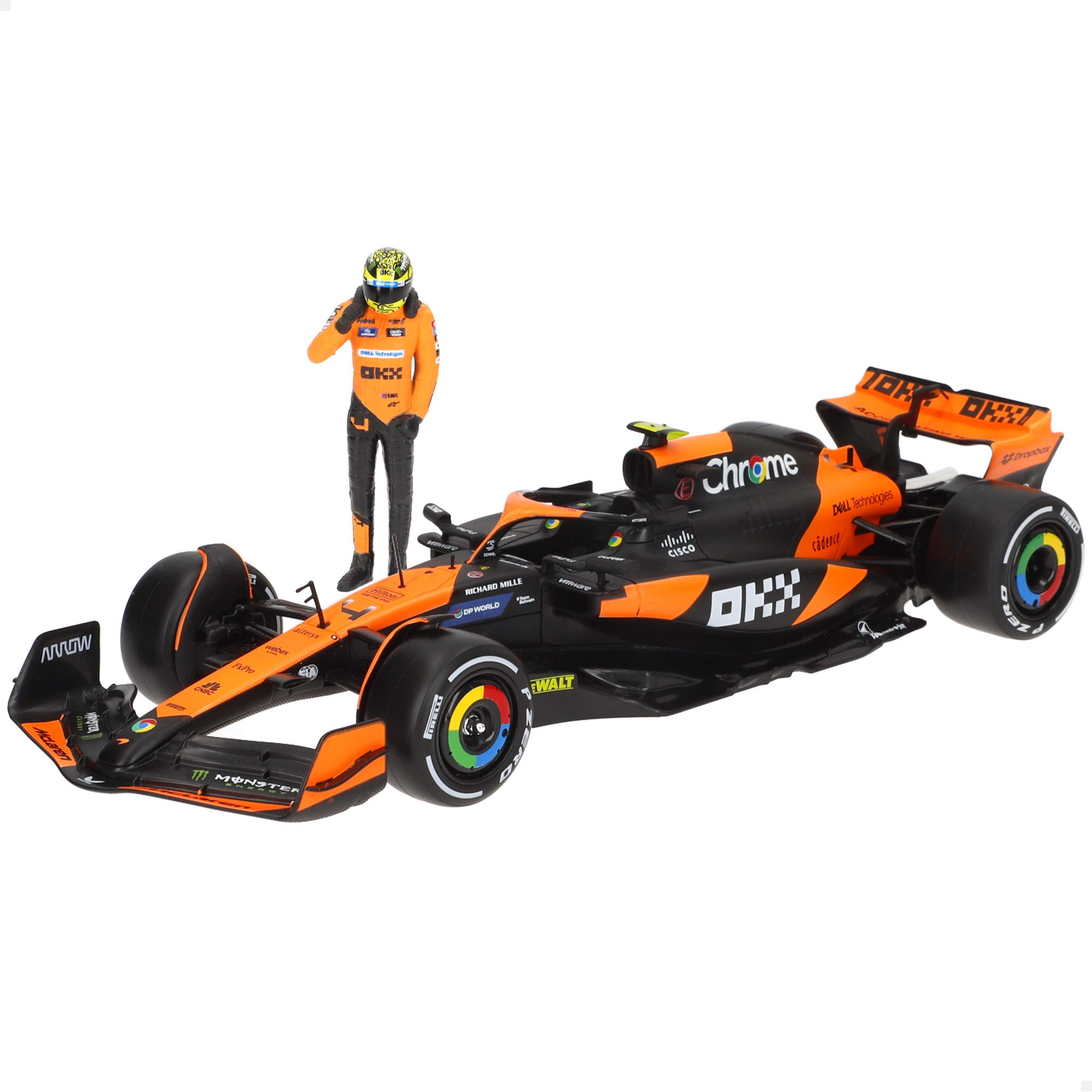 Burago Coche 1:24 McLaren MCL38 Lando Norris F1 2024