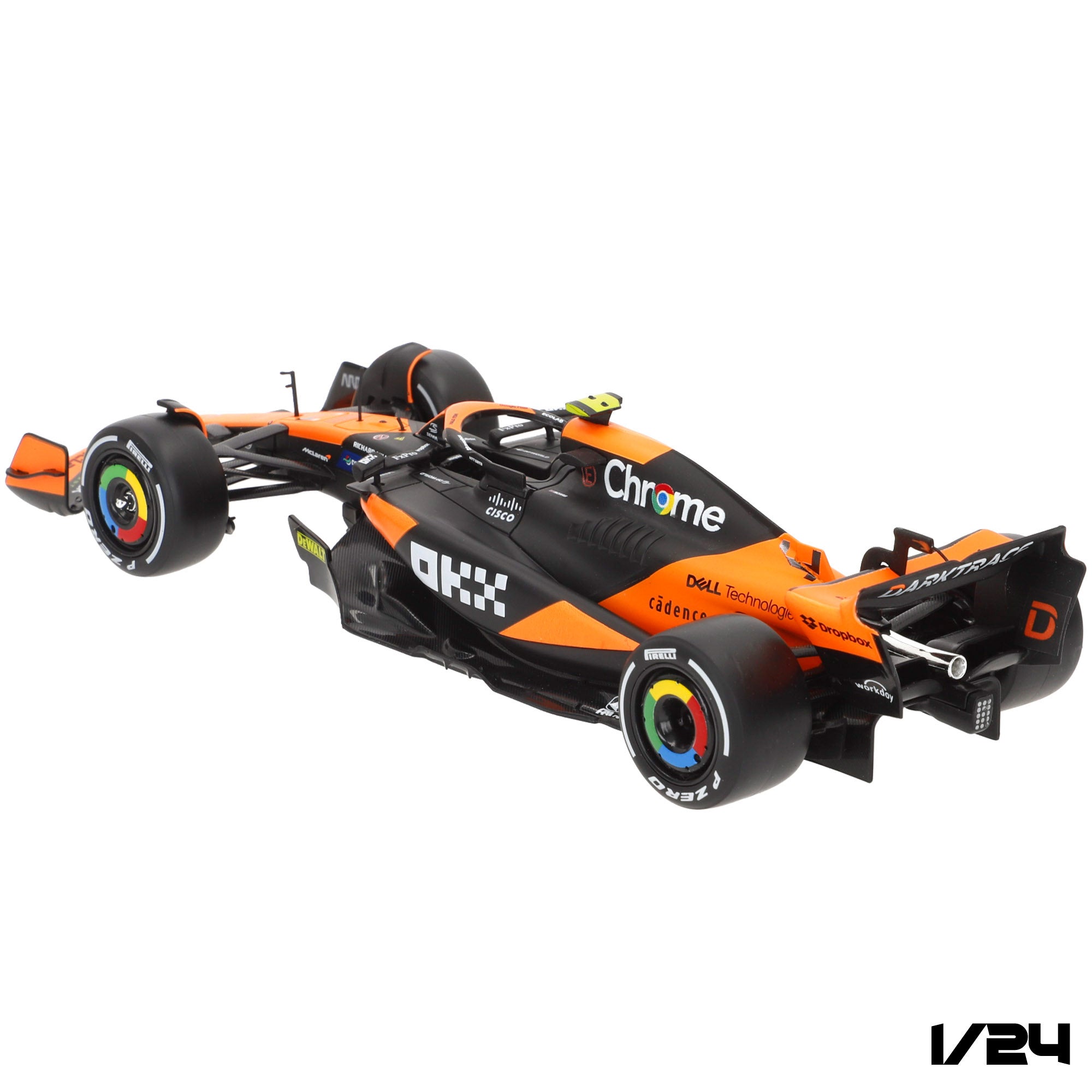 Burago Coche 1:24 McLaren MCL38 Lando Norris F1 2024