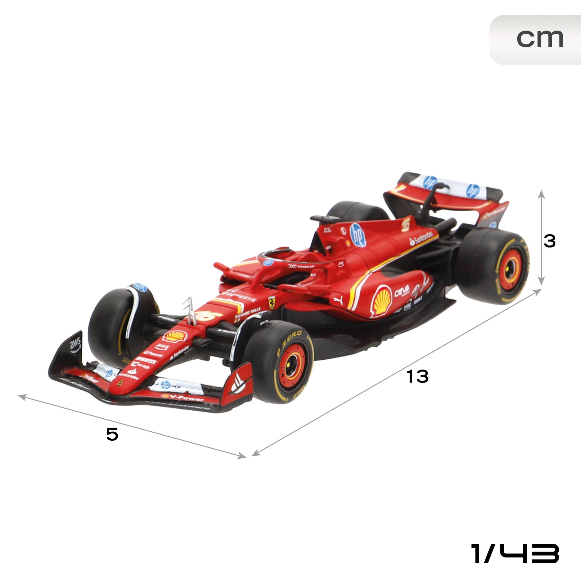 Burago Set 2 coches 1:43 Ferrari SF-24 Sainz y Leclerc F1 2024