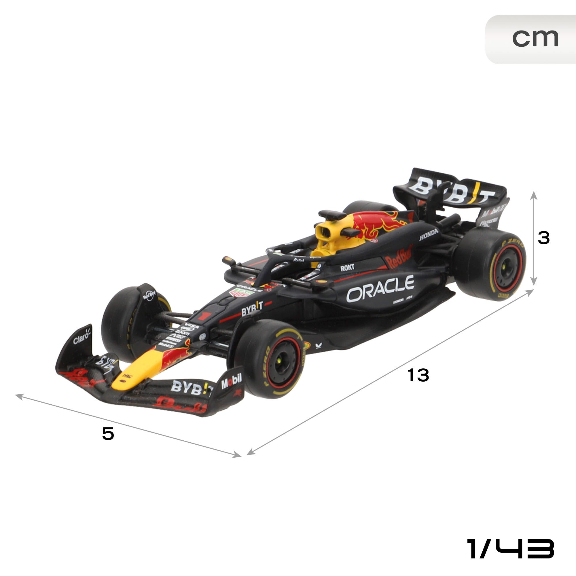 Burago Set 2 coches 1:43 Oracle Red Bull RB20 Max Verstappen y Sergio Pérez F1 2024