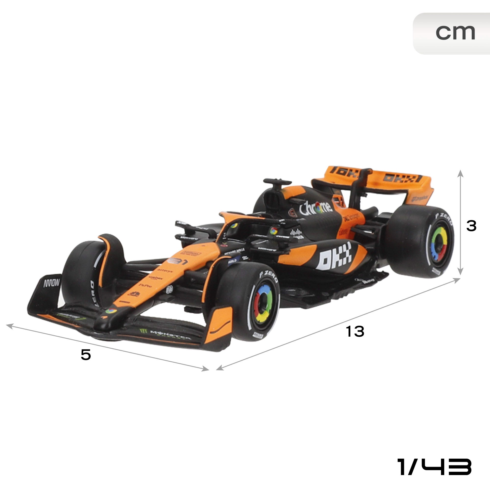 Burago Set 2 coches 1:43 McLaren MCL38 Piastri y Norris F1 2024
