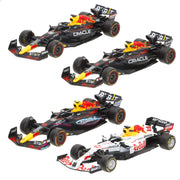 Burago Set 4 coches 1:43 F1 Red Bull Verstappen y Pérez