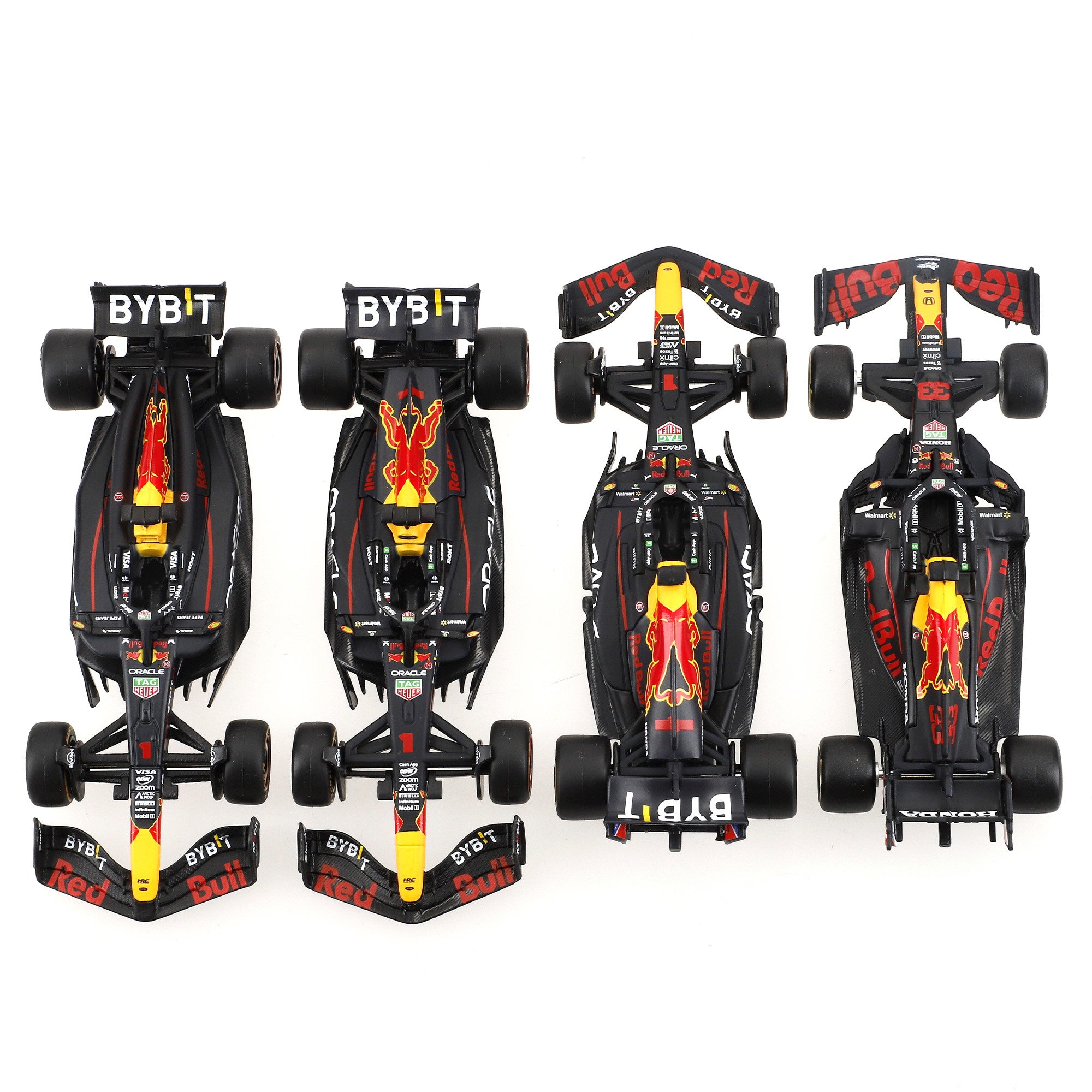 Burago Set 4 coches 1:43 F1 Red Bull Max Verstappen