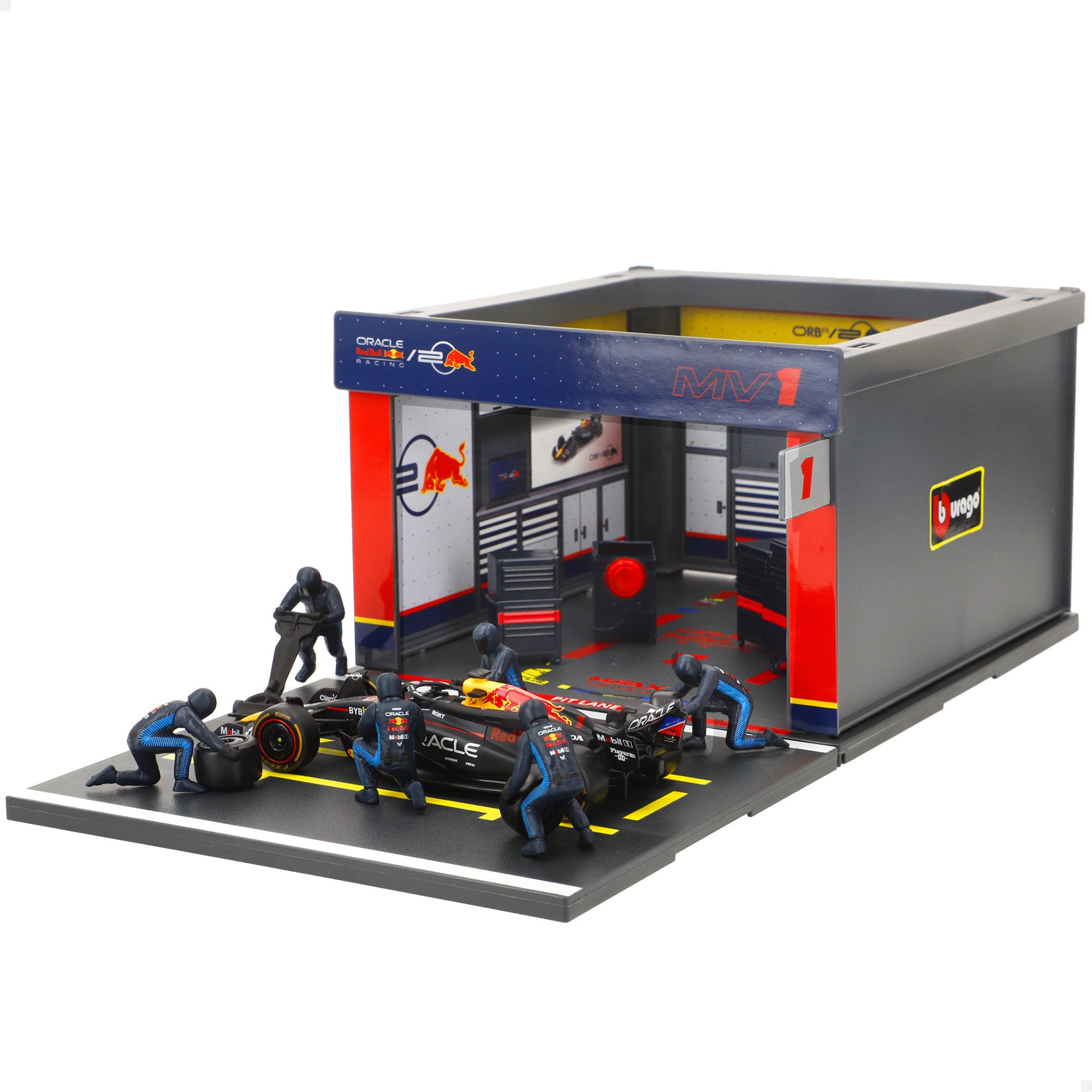 Burago Set Box Red Bull RB19 F1 2023 Max Verstappen 1:43