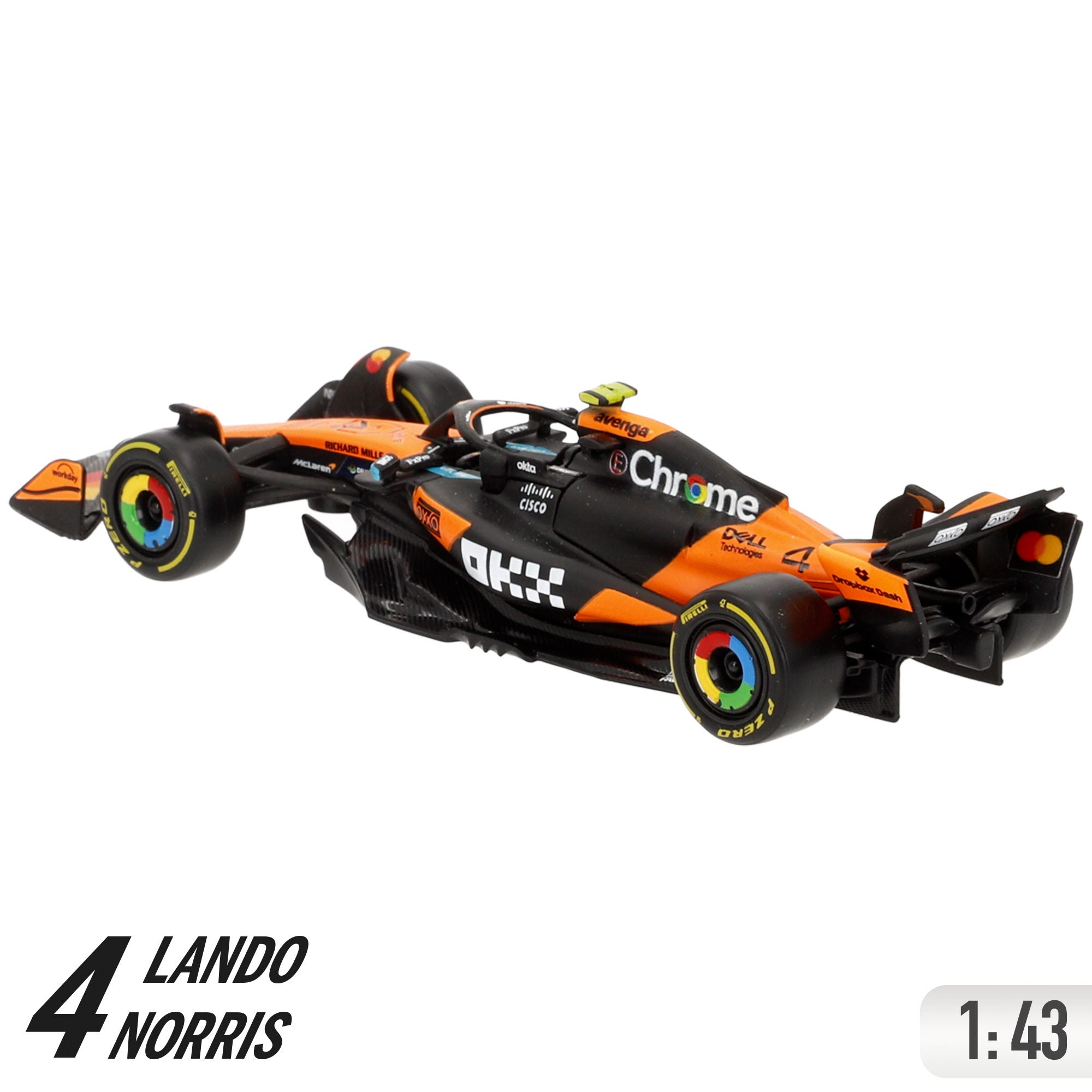 Burago Coche 1:43 McLaren MCL39 Lando Norris F1 2025