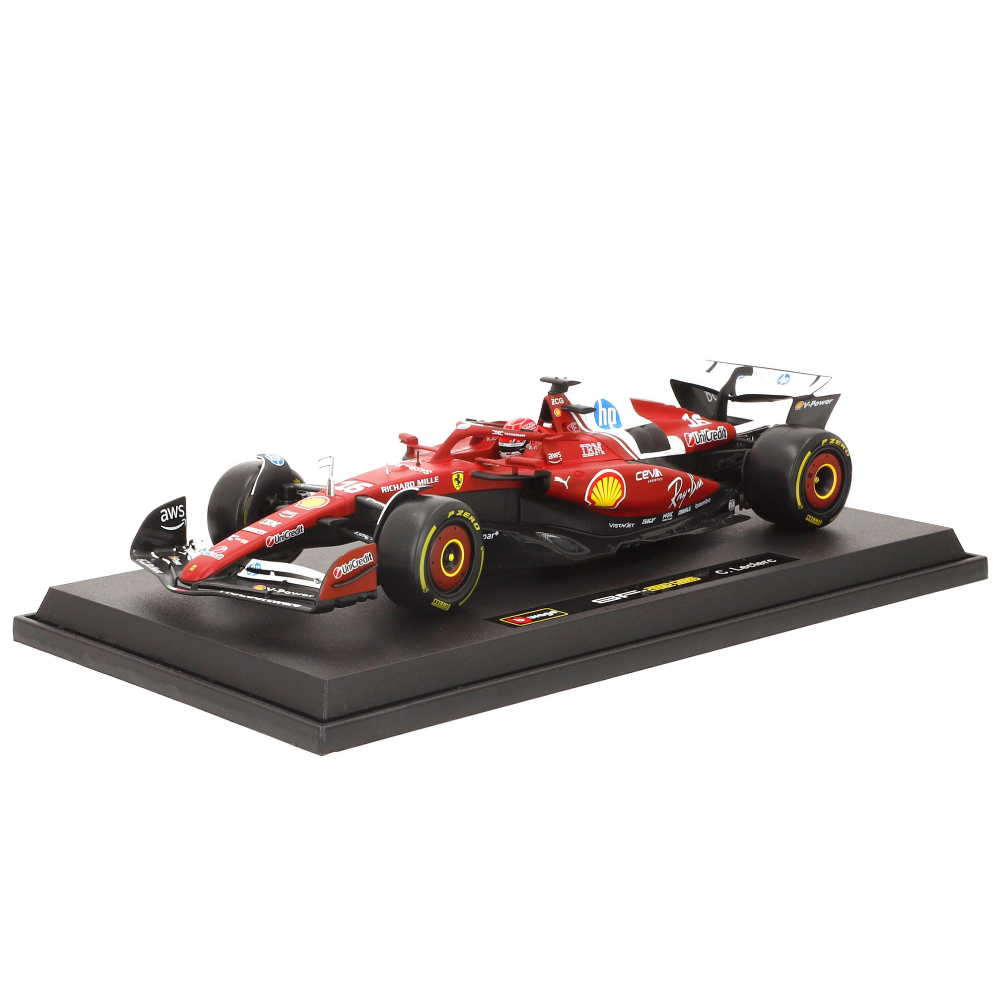 Burago Coche 1:18 Ferrari SF-25 Leclerc F1 2025