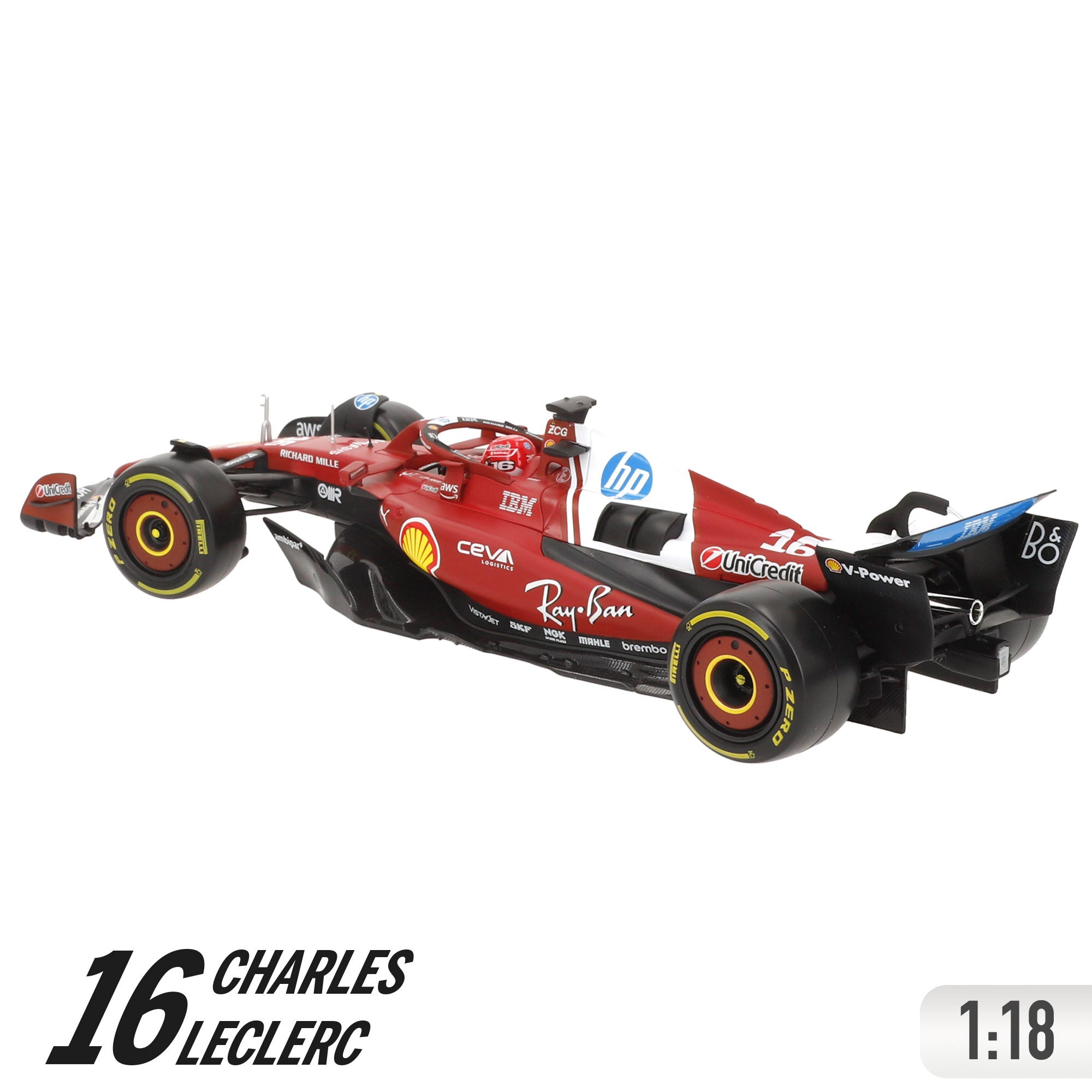 Burago Coche 1:18 Ferrari SF-25 Leclerc F1 2025