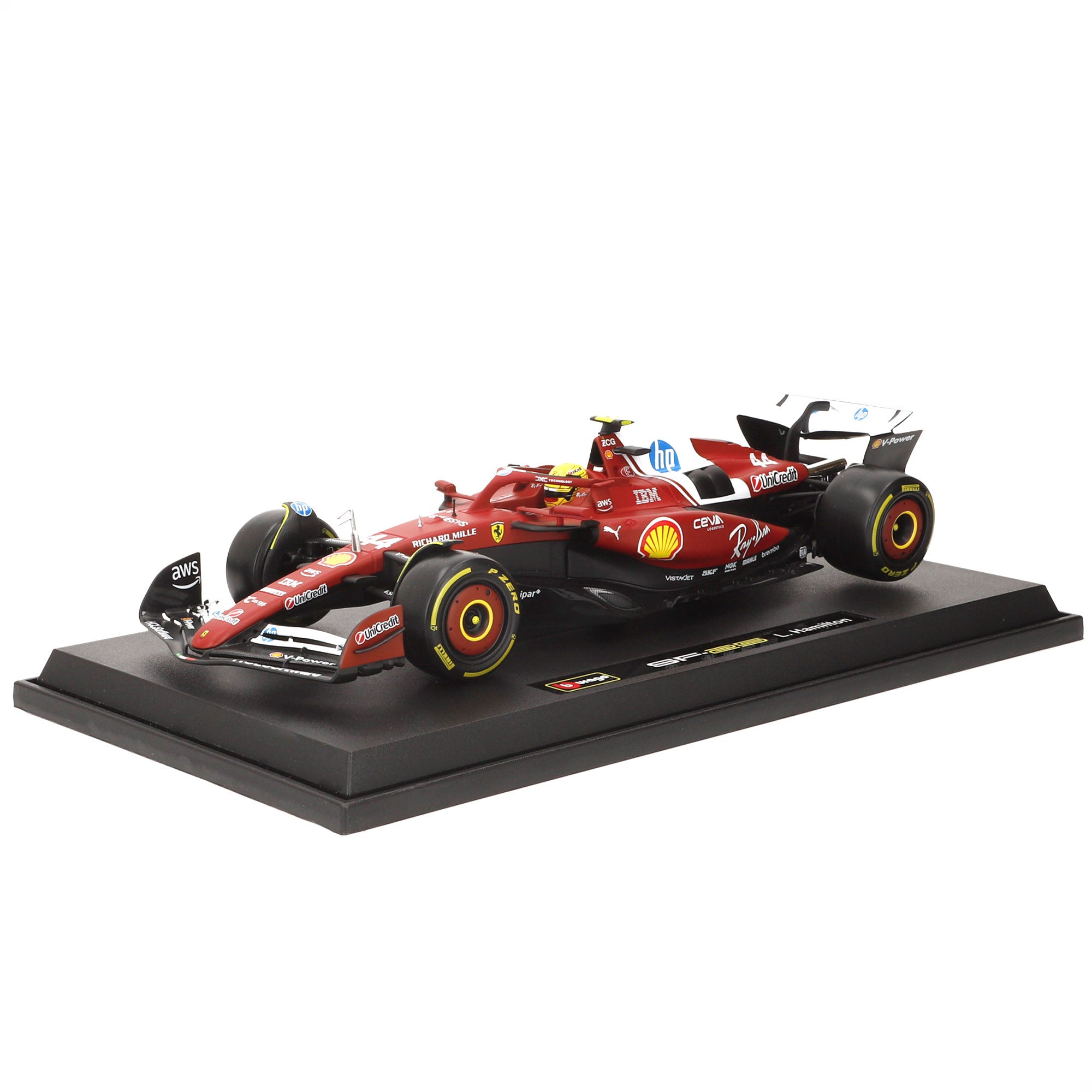 Burago Coche 1:18 Ferrari SF-25 Hamilton F1 2025