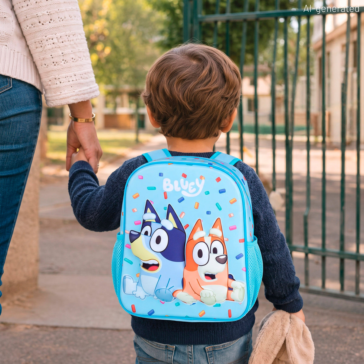 Bluey Mochila preescolar 3D + 3 años