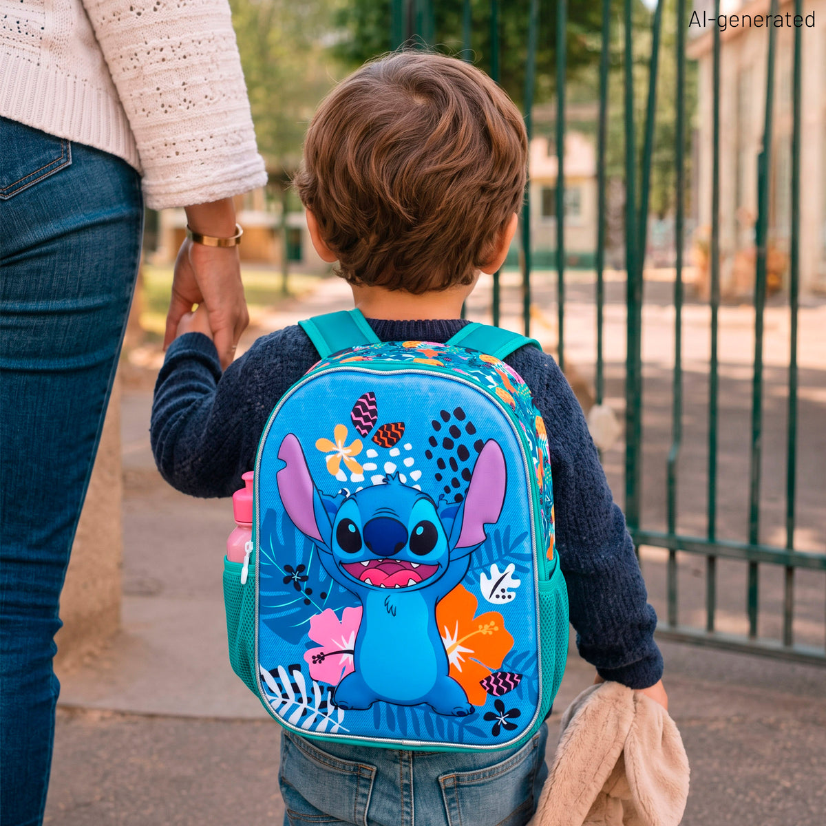 Stitch Mochila preescolar 3D + 3 años