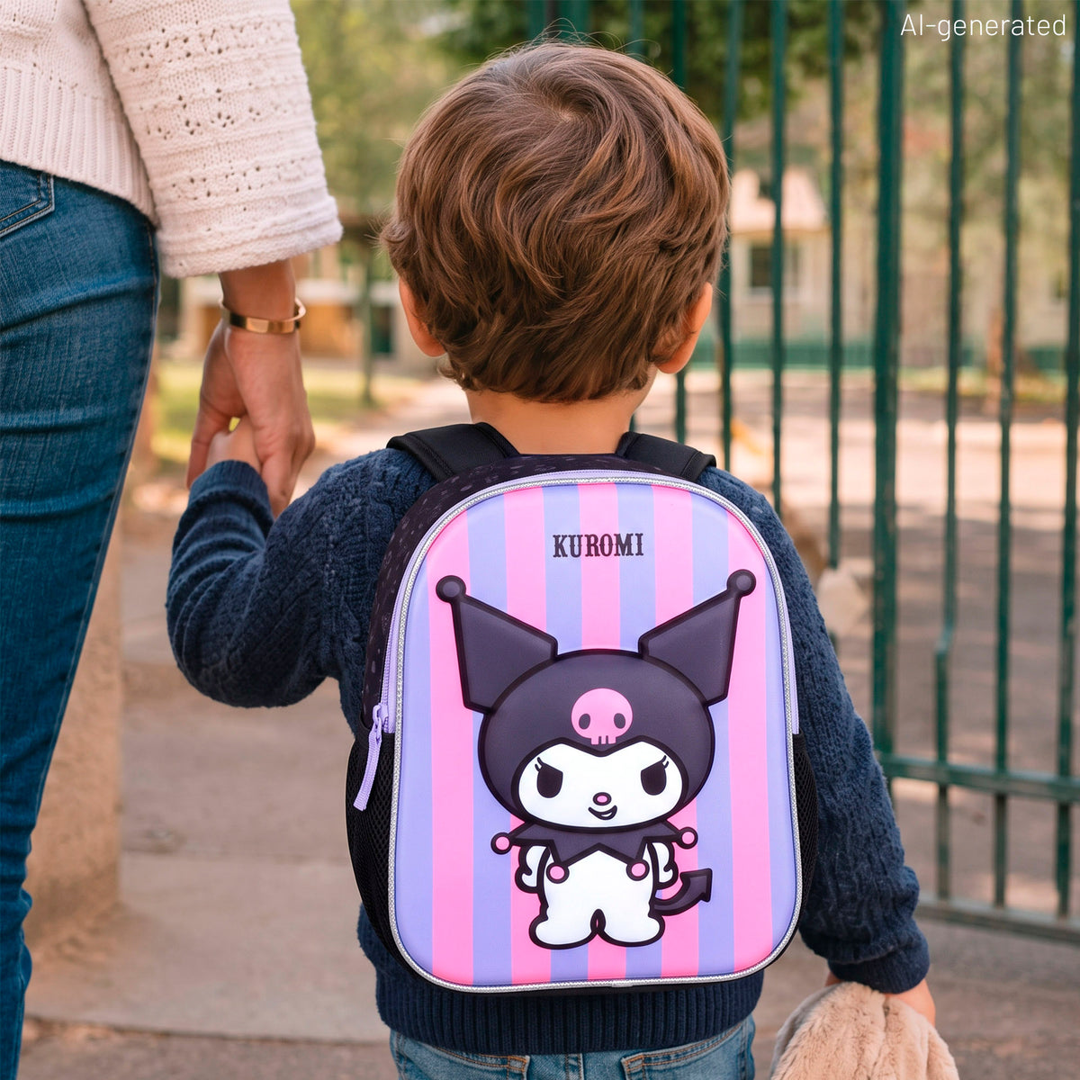 Kuromi Mochila preescolar 3D + 3 años