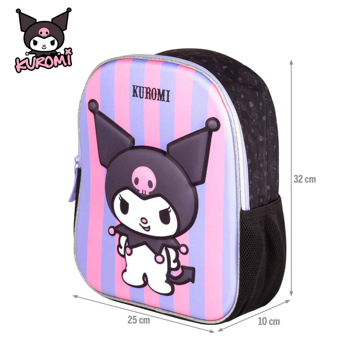 Kuromi Mochila preescolar 3D + 3 años
