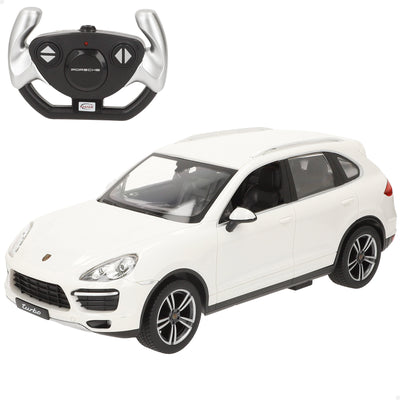 RASTAR Coche teledirigido Porsche Cayenne Turbo blanco 1:14
