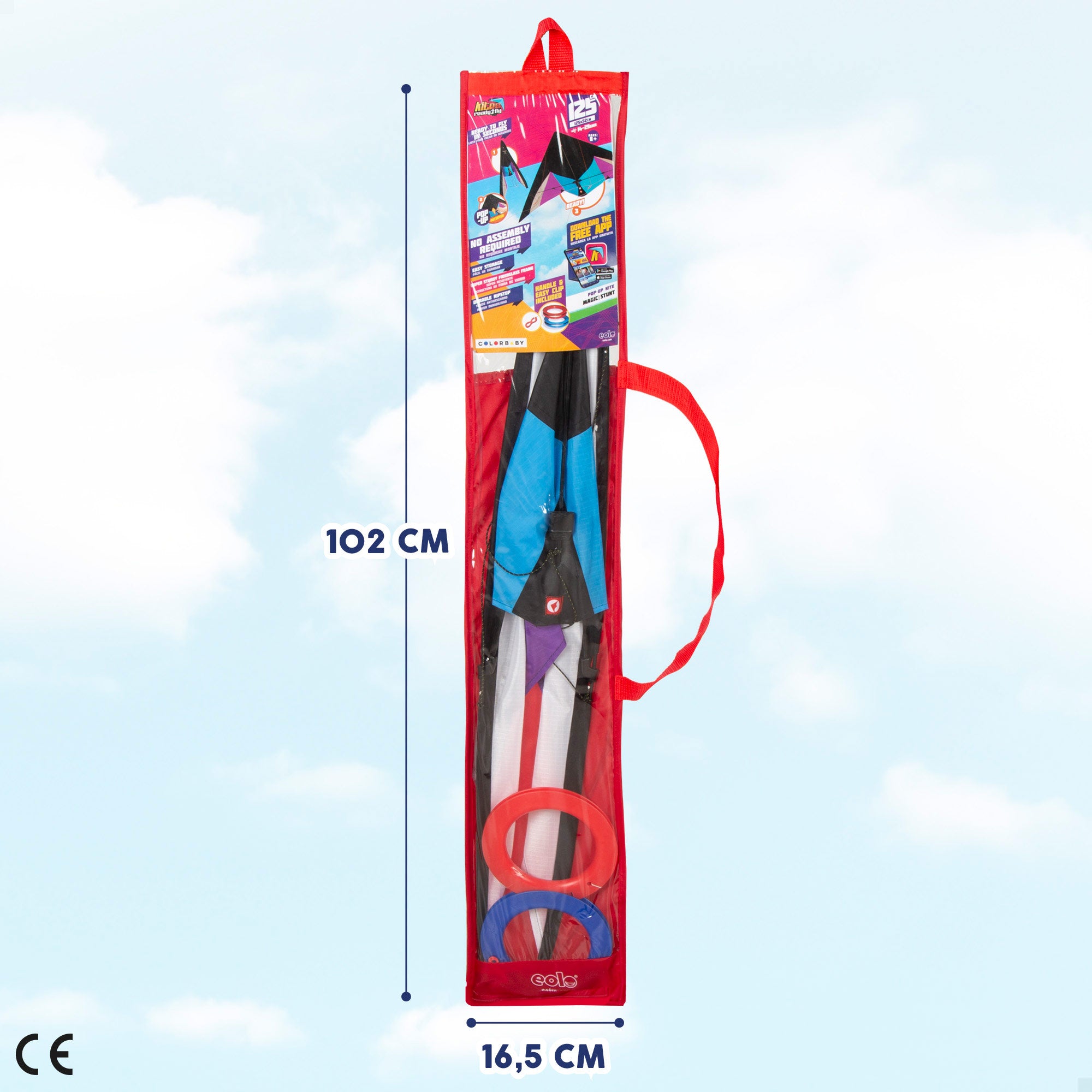 Cometa acrobática pop-up morado y blanco CB Toys