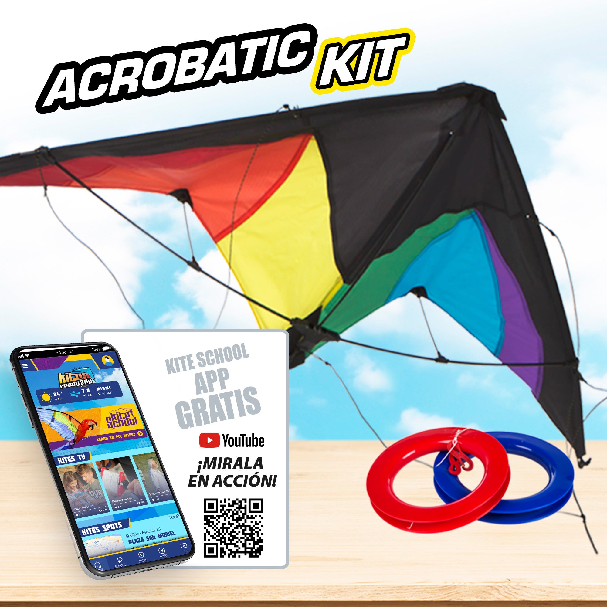 Cometa acrobática pop-up magic multicolor CB Toys