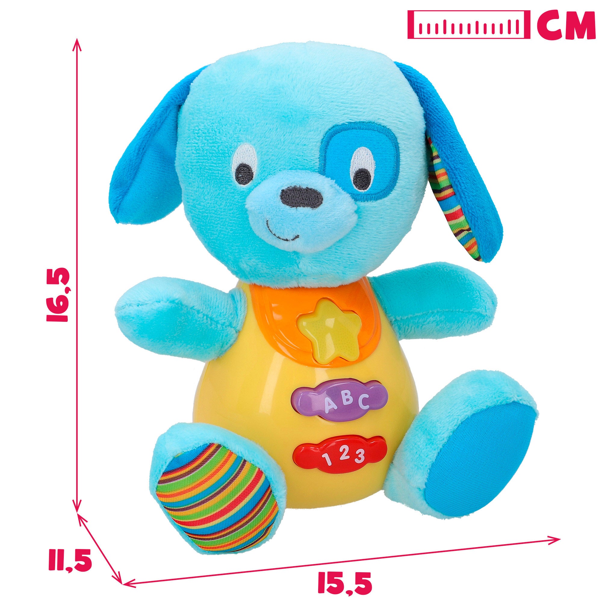 Winfun Peluche perro en español con luces